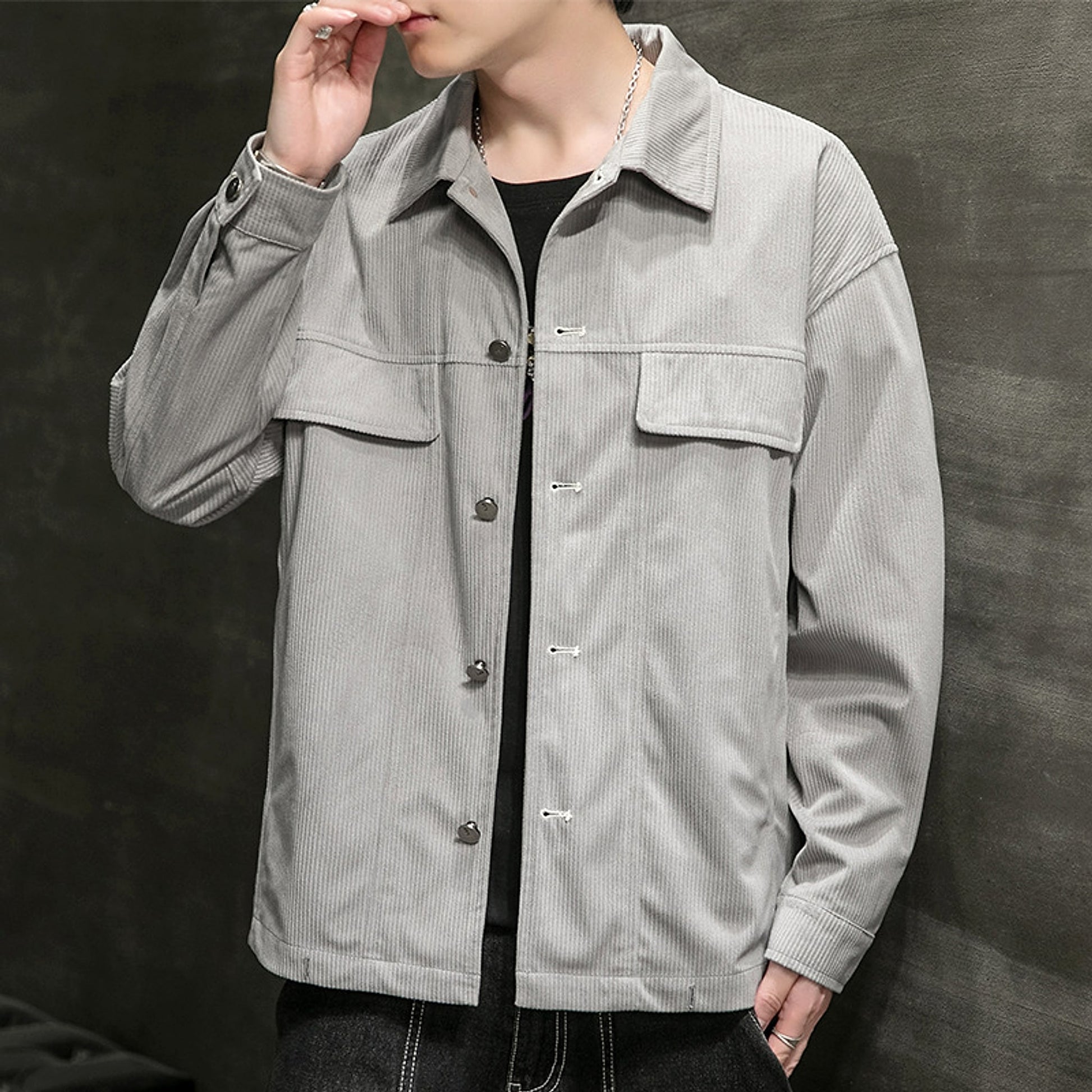 Men's College Student Casual  Jacket - enhanced image 10