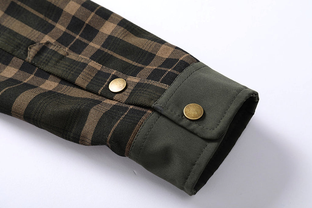 A.1 Men's Fashion Casual Plaid Shirt Jacket - enhanced image 10