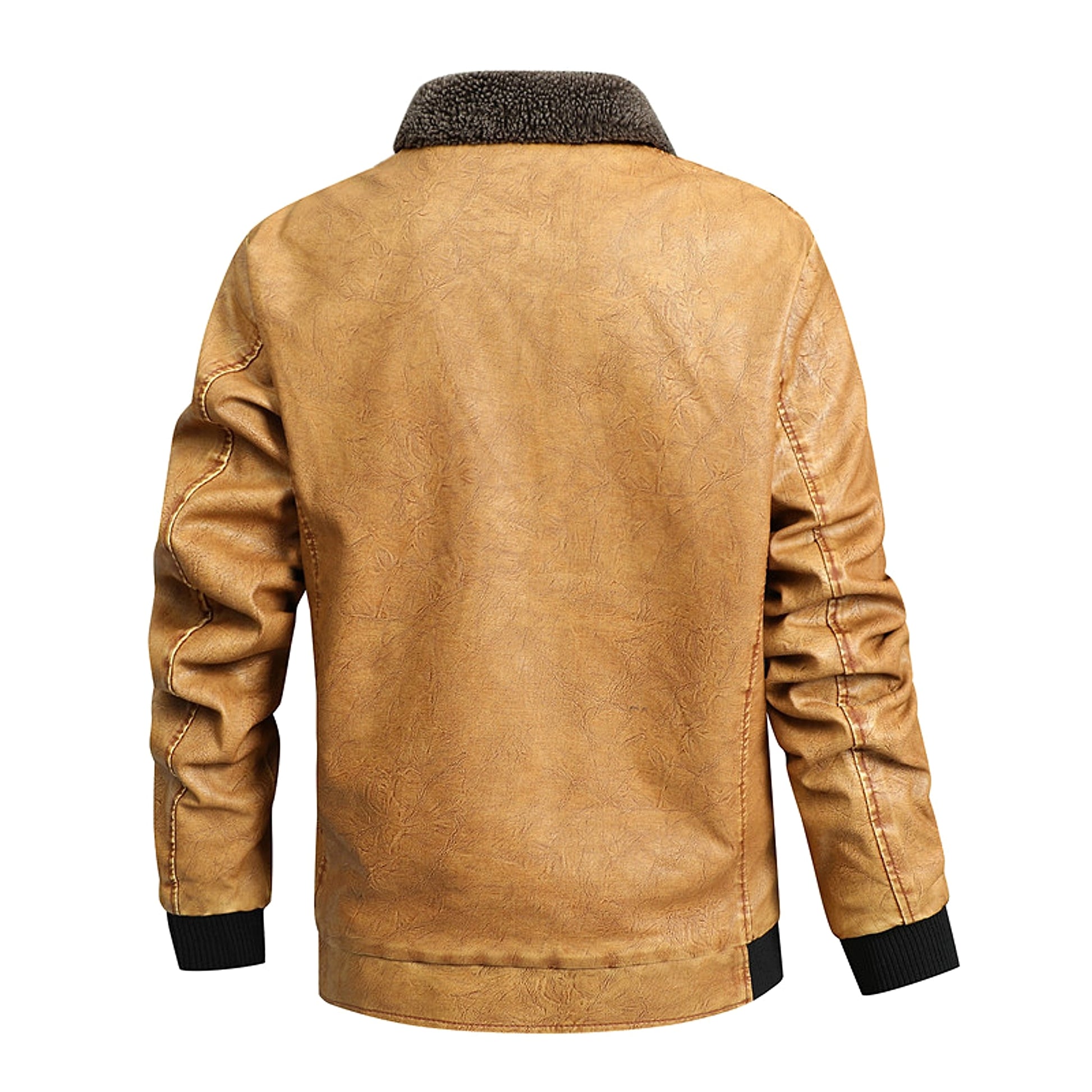 Men's Fashion Casual Polo Collar Zipper Jacket - enhanced image 10