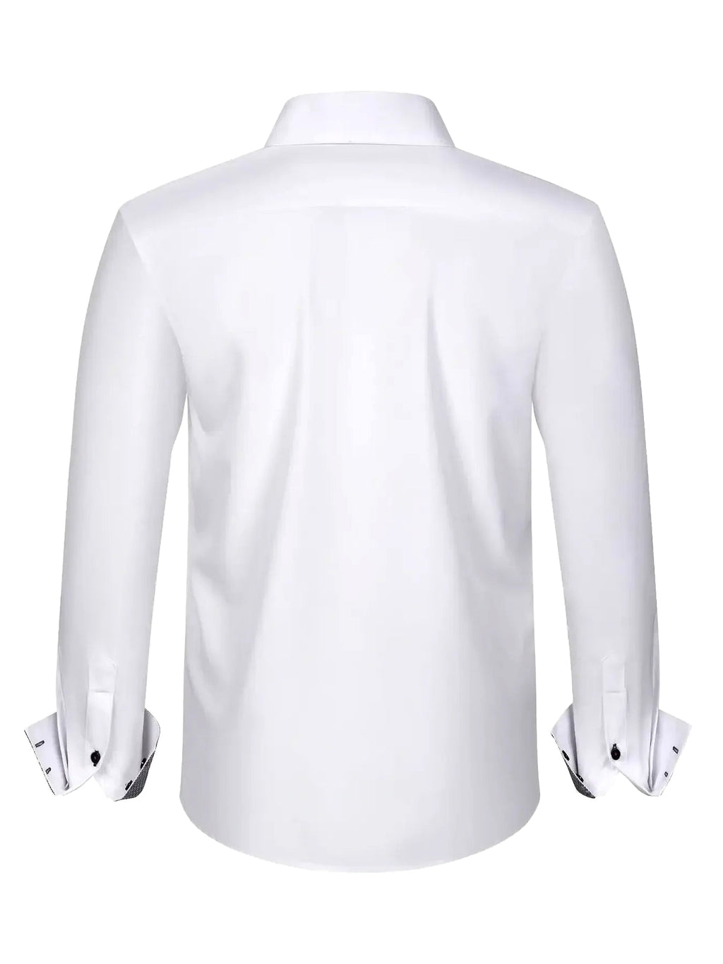 Men's Full Size Button-Down Casual Shirt with Contrast Cuffs Plus Size - enhanced image 10