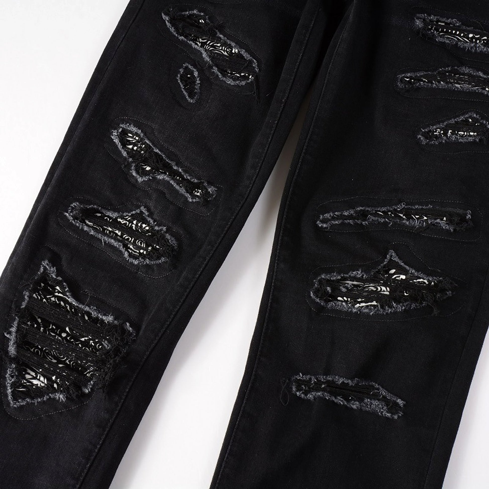 Men's Paisley Patch Street Jeans - enhanced image 10