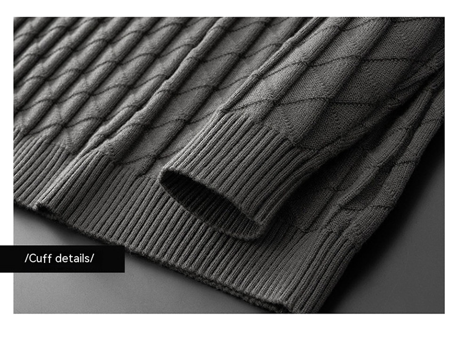 Men's Plus Size Knitted Sweater - enhanced image 10