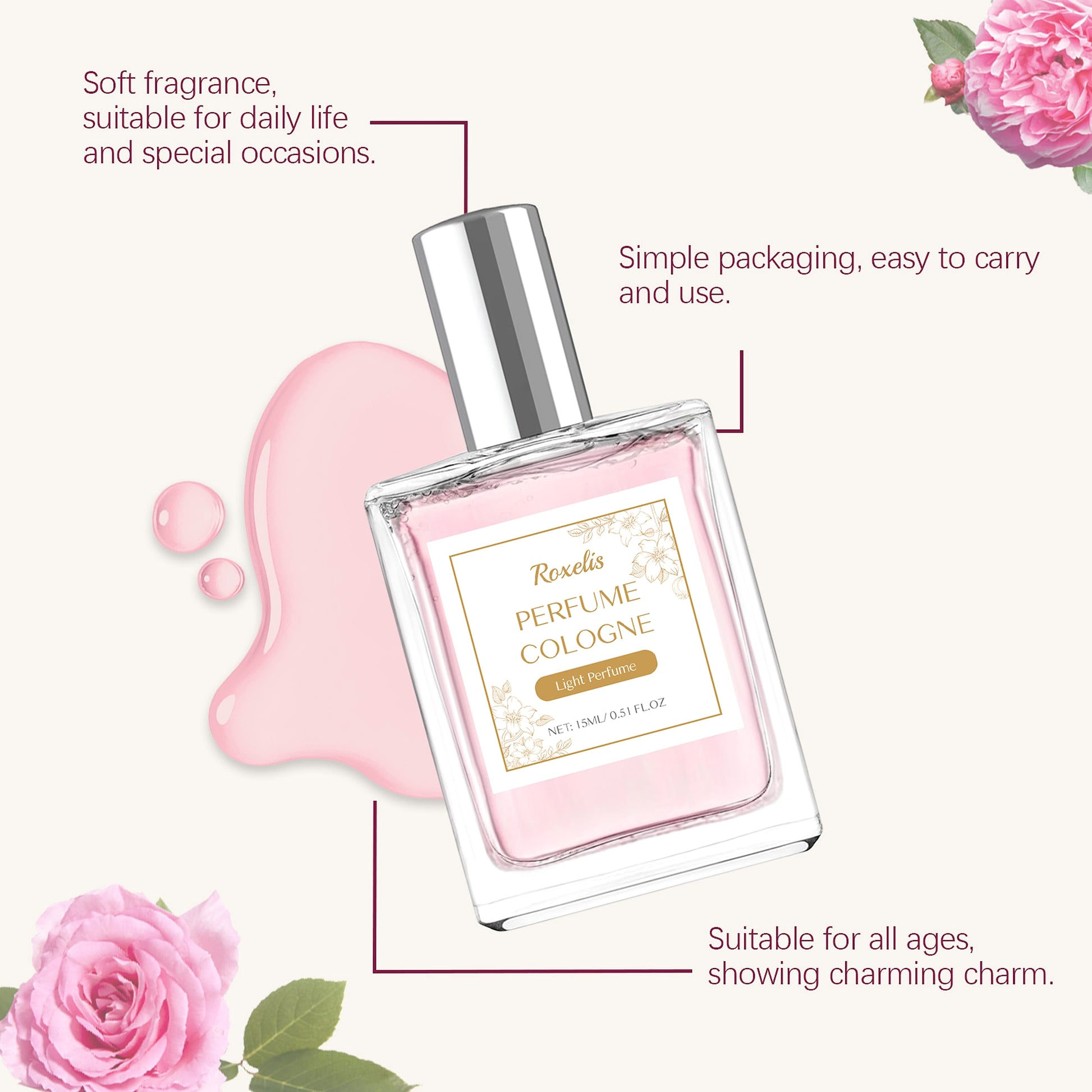 Natural Long Lasting Fragrance Elegant Back-of-ear Wrist Daily Niche Couple Dating Perfume - enhanced image 10