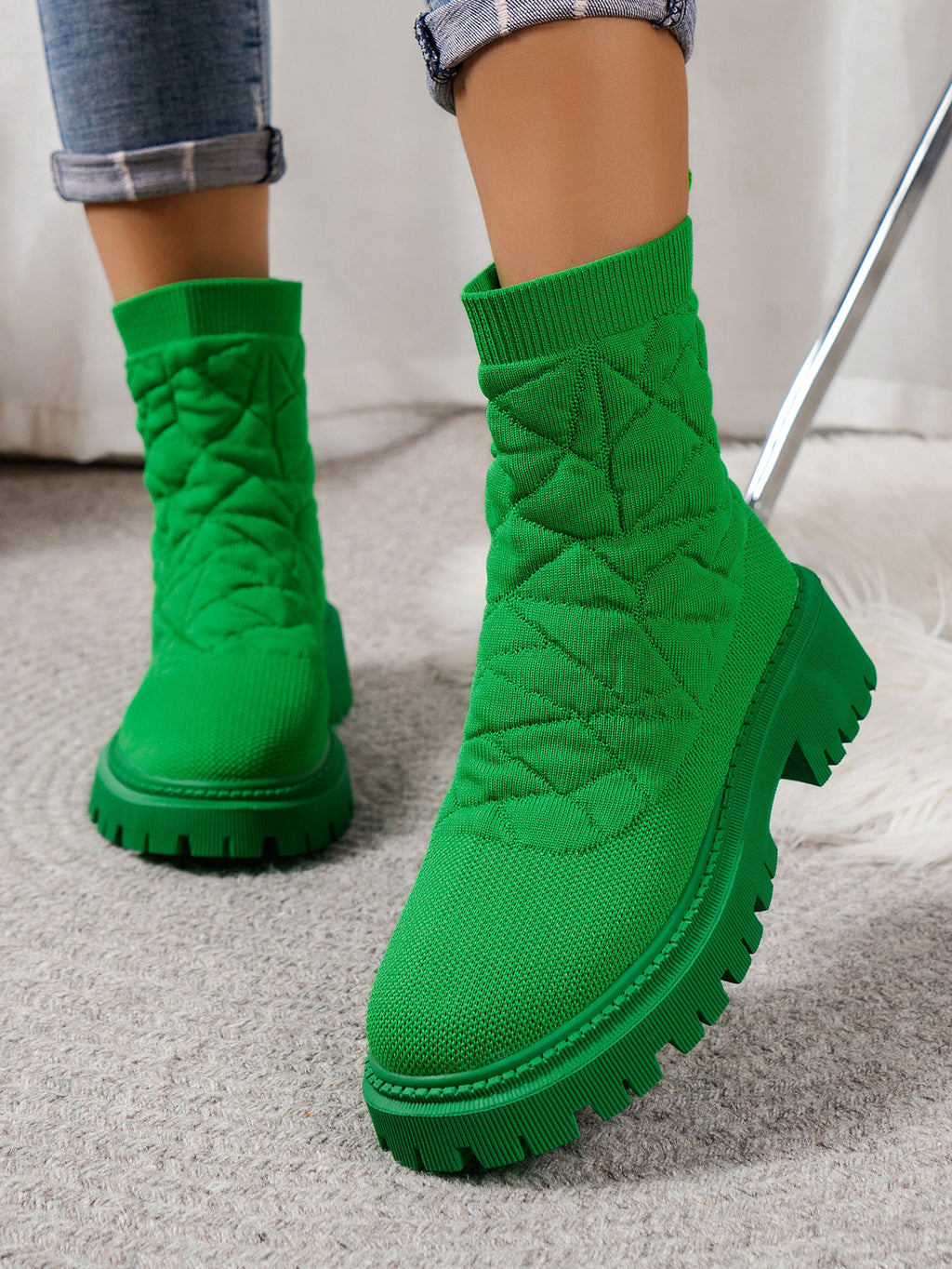 New Women's Flying Woven Sports Short Boots Women - enhanced image 10