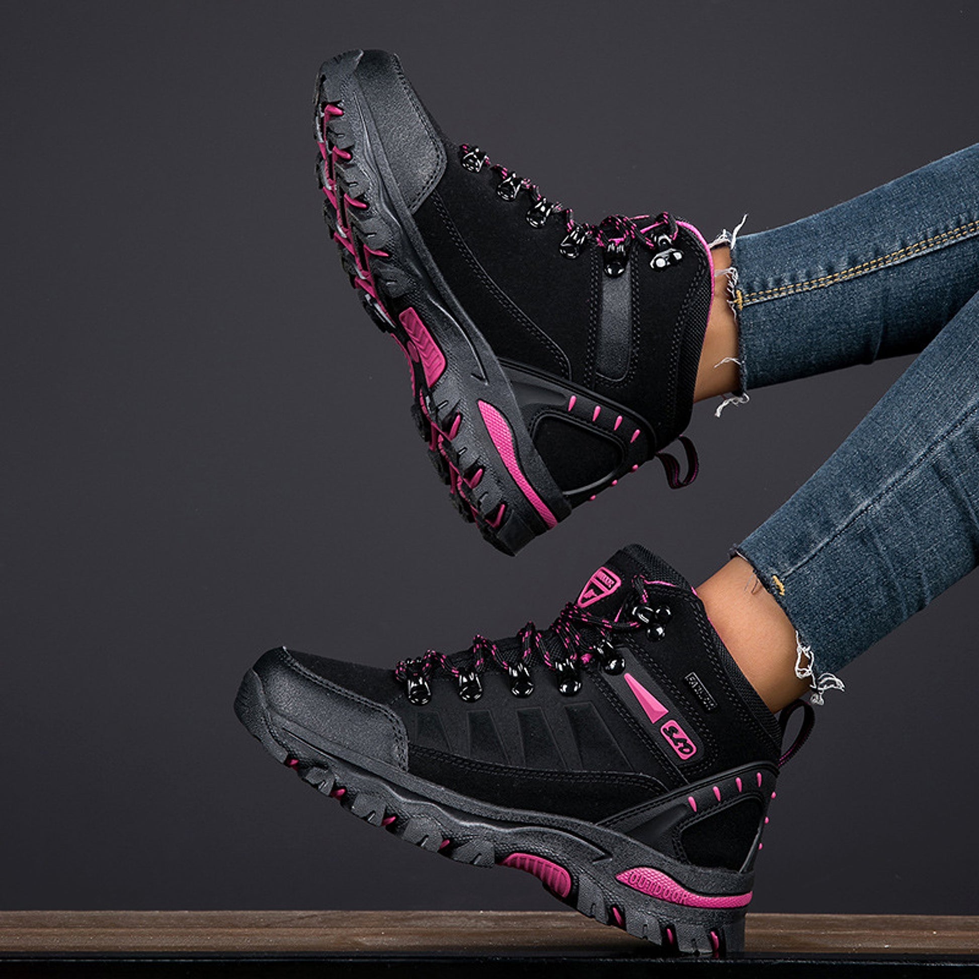 Plus Size Outdoor High-top Wear-resistant Mountaineering Women's Shoes - enhanced image 10