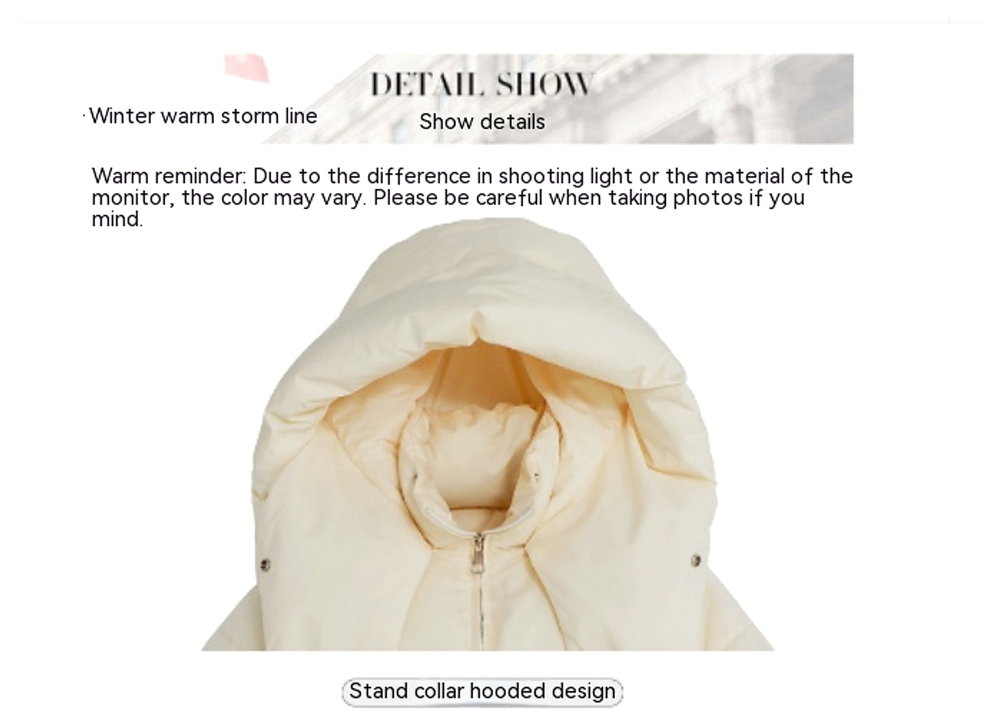 Puffy Hooded Bread Short Cotton-padded Jacket For Women Thick Loose - enhanced image 10
