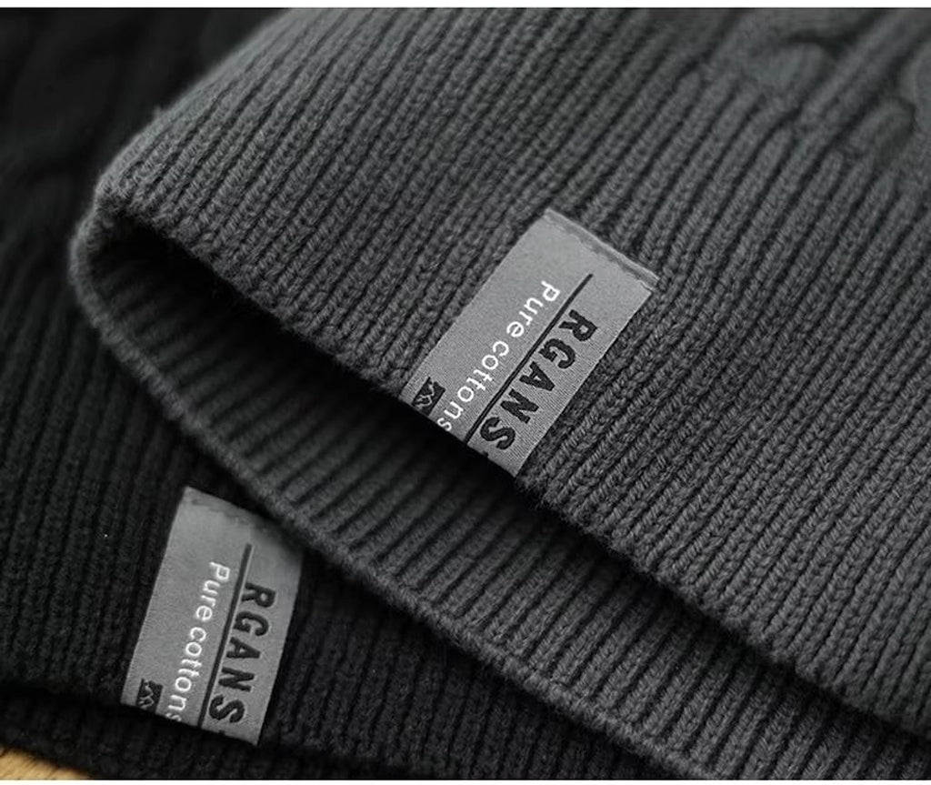 A1. Round Neck Sweater Men's Loose Sweater - enhanced image 10