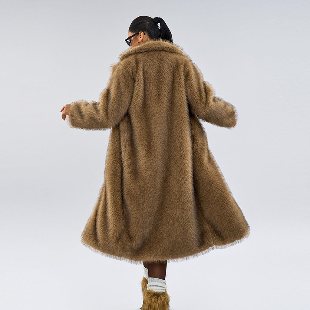 Royal Faux Fur Maxi Coat – 25 Edition - enhanced image 10