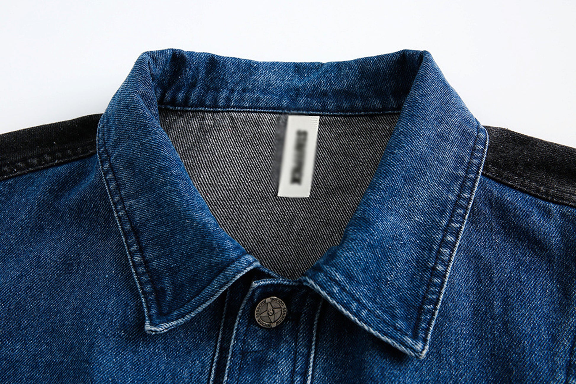 Side Stripe Stitching Loose Denim Jacket Men And Women European And American - enhanced image 10