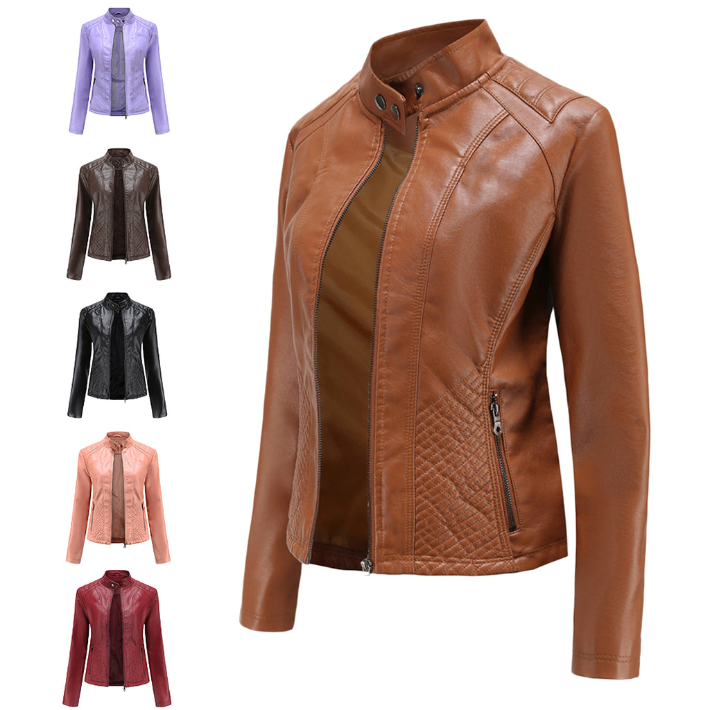 UrbanEdge™ PU Leather Jacket – Sleek Moto Edition - enhanced image 10