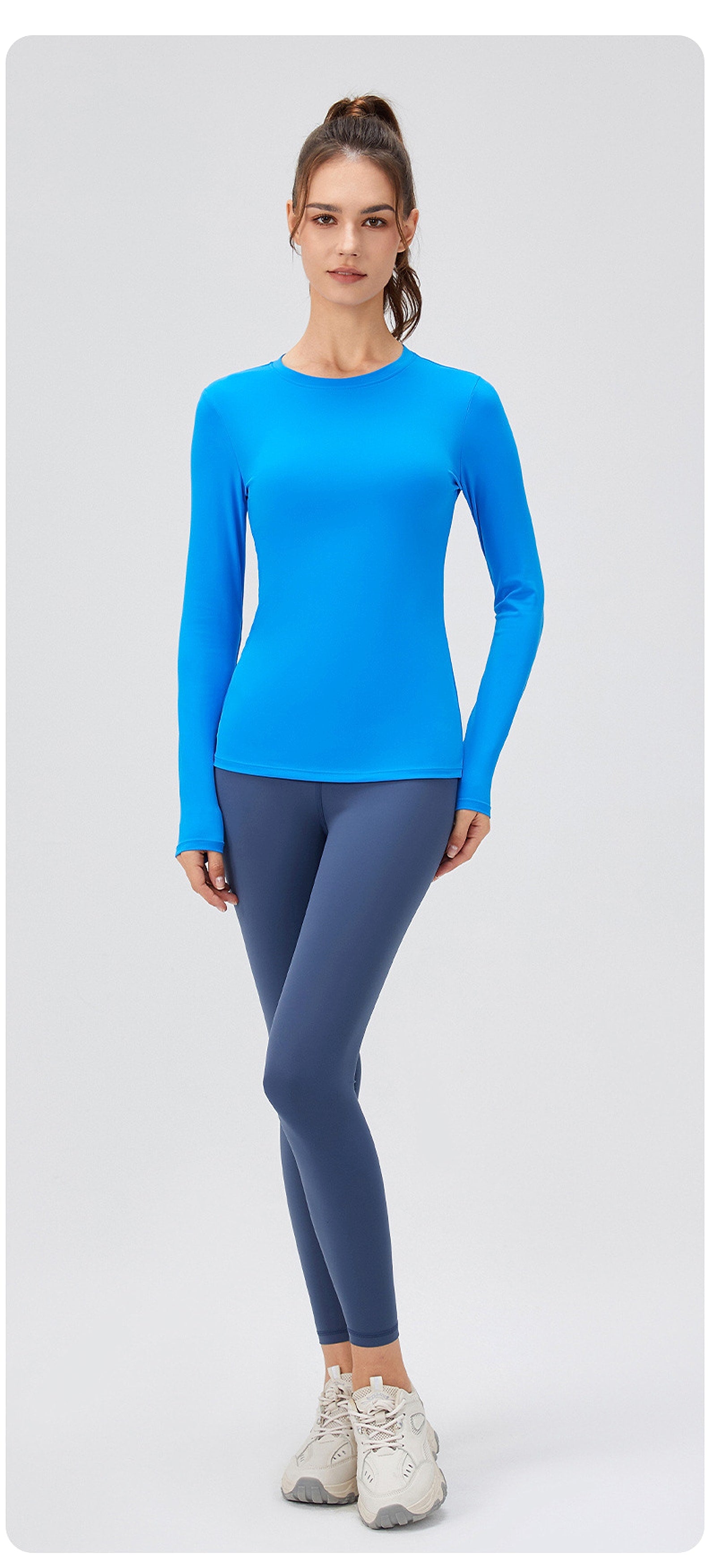 T. Skinny Slimming Nude Feel High Elastic Yoga Leggings Workout Clothes - enhanced image 10