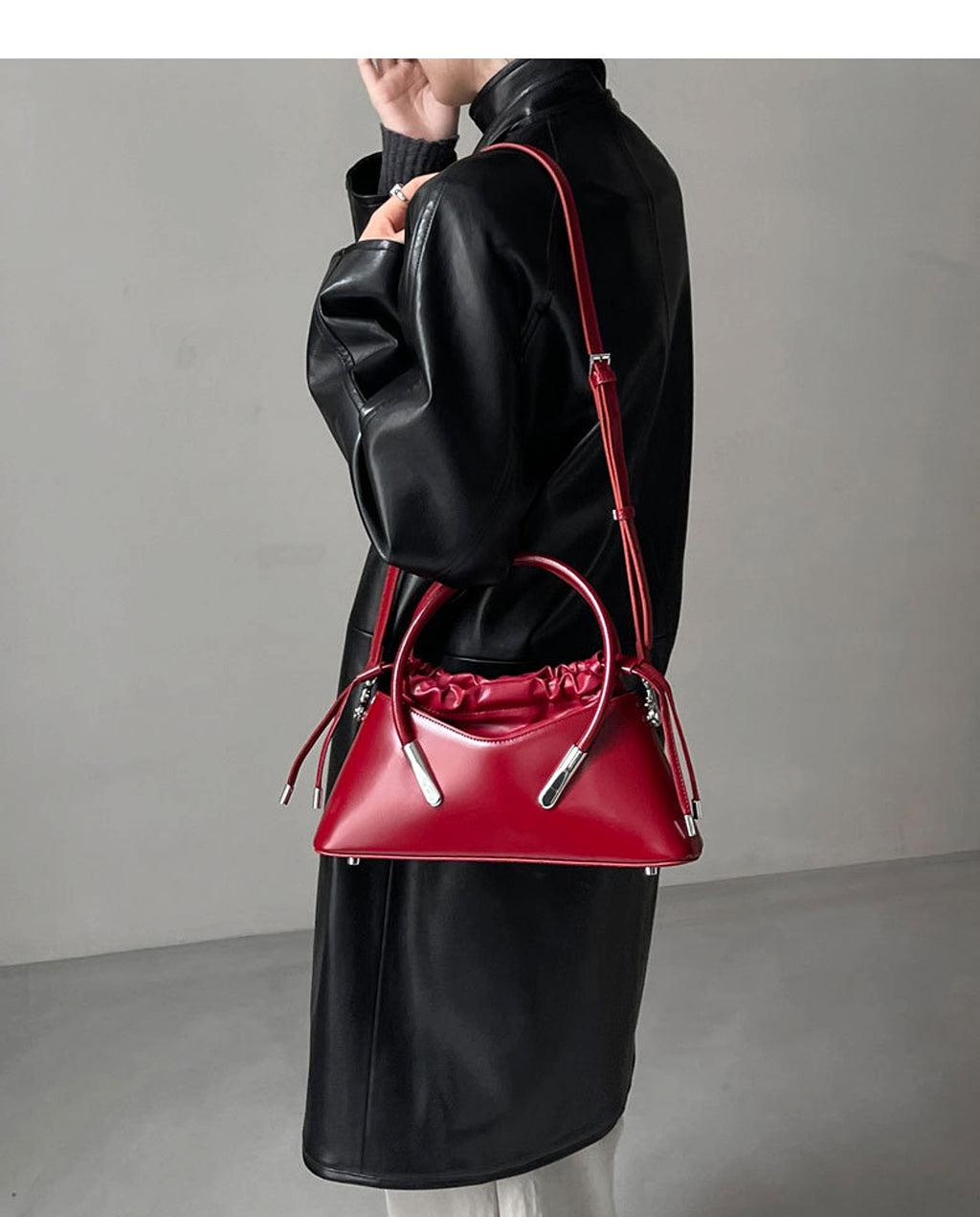 SolunaLuxe™ – Crimson Curve Shoulder Bag - enhanced image 10