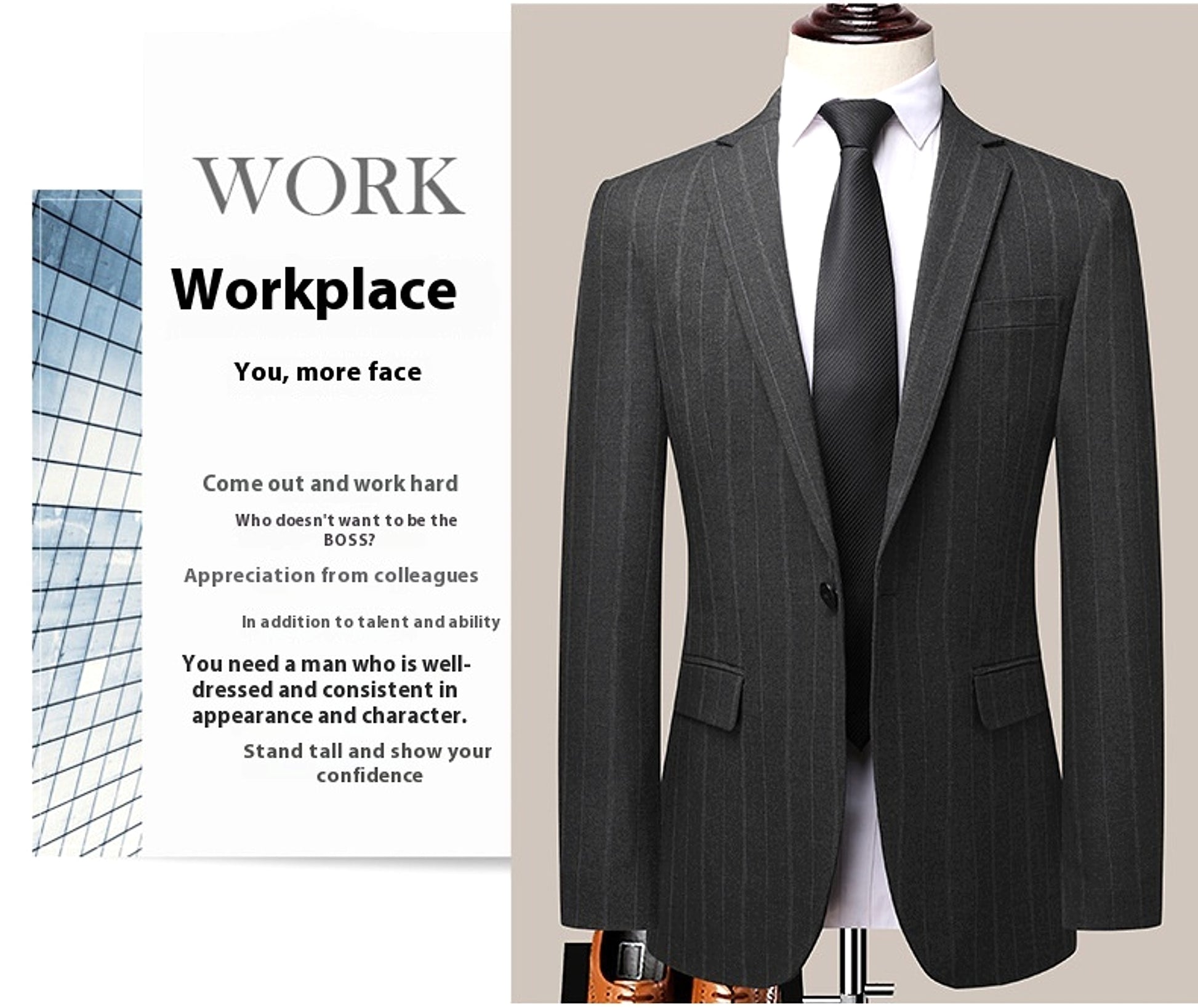 Graysven™ – Slim Striped Wedding & Business Suit - enhanced image 10