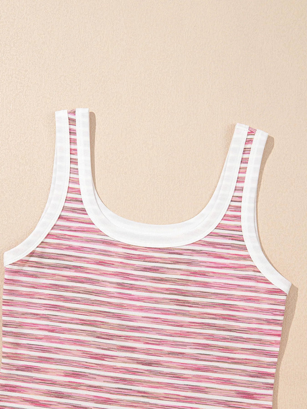Striped Scoop Neck Tank Top - enhanced image 10