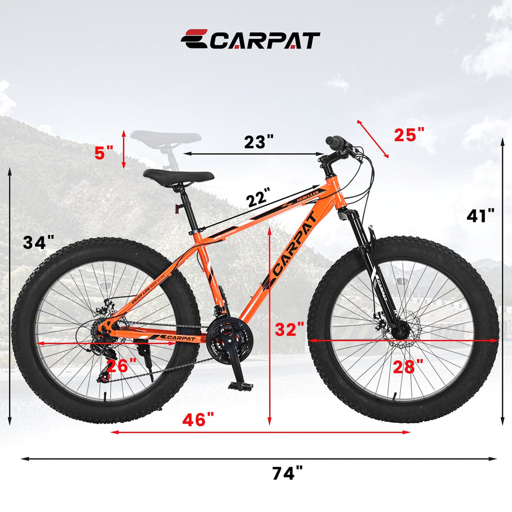 TerraForce™ Ruff-Ryde – 26" Fat Tire Mountain Bike (21-Speed, Full Suspension) - enhanced image 10