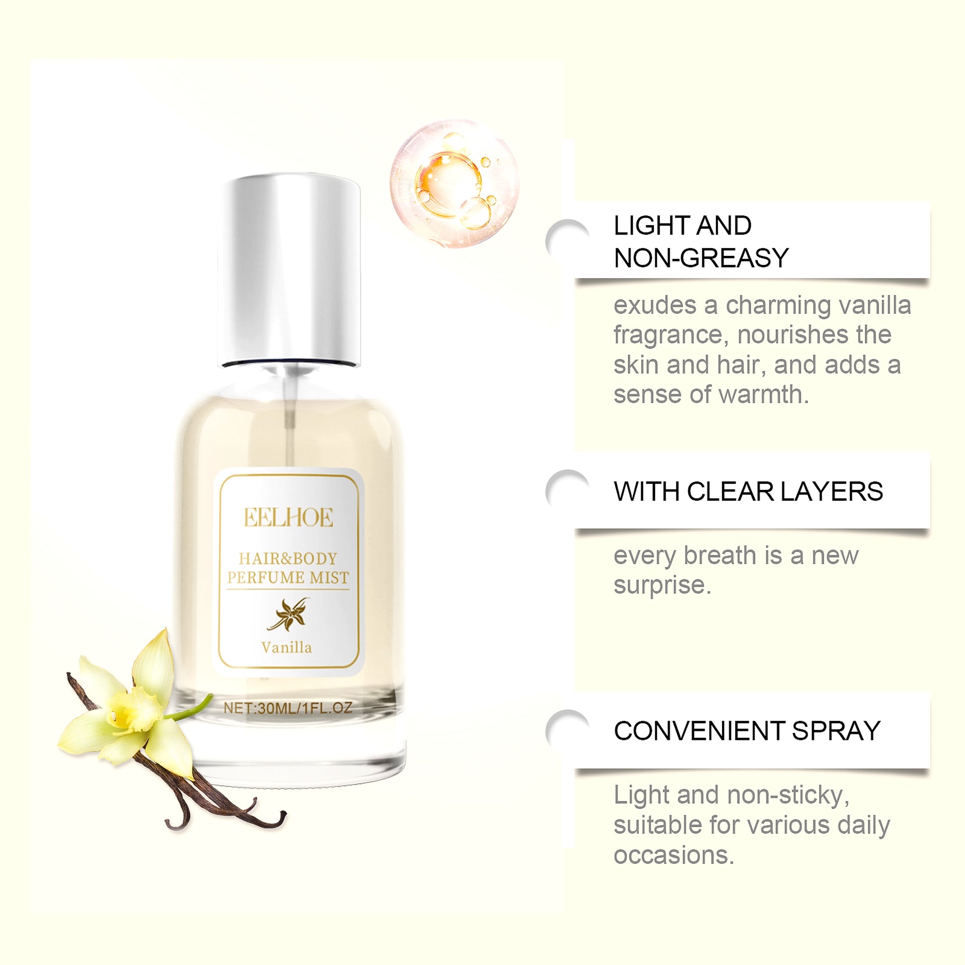 Vanilla Whisper | Body & Hair Perfume Spray – Edition 2025 - enhanced image 10