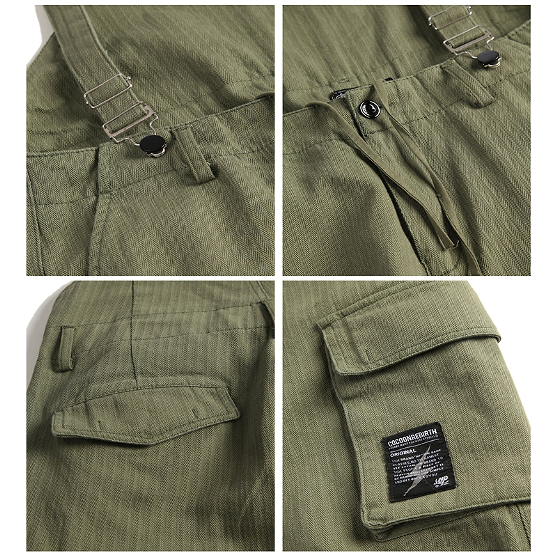 Vintage Loose Fitting Overalls - enhanced image 10