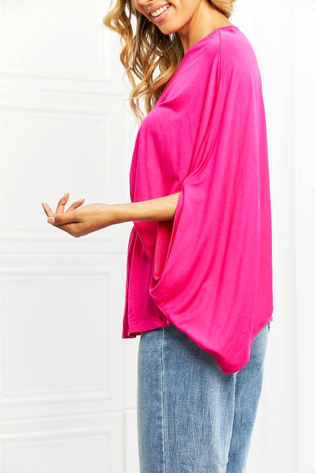 White Birch Forever And Always Full Size One Shoulder Top - enhanced image 10