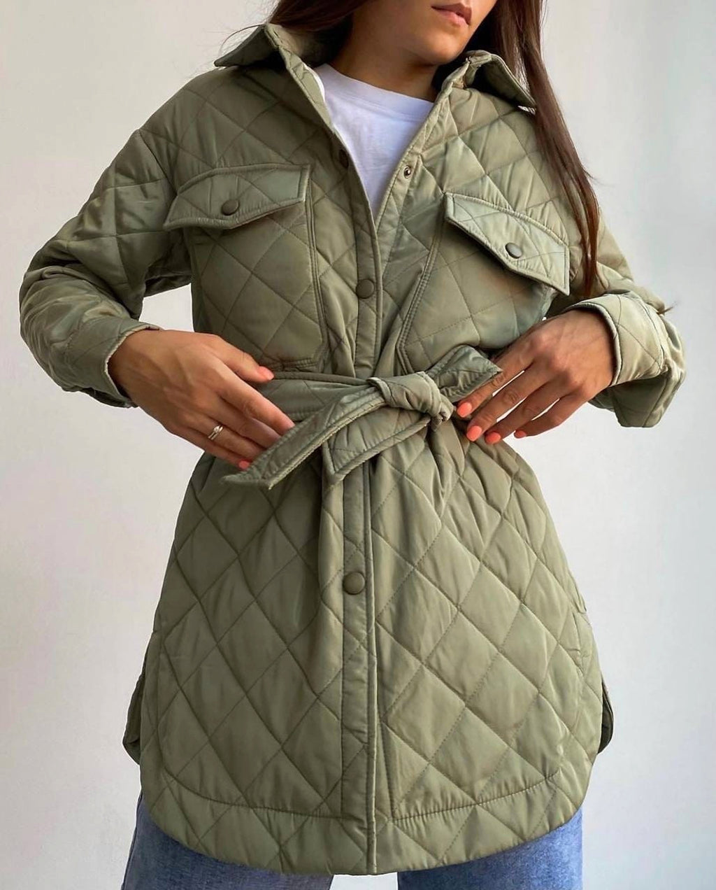 A.1 Women Rhombus Cotton-padded Jacket - enhanced image 10