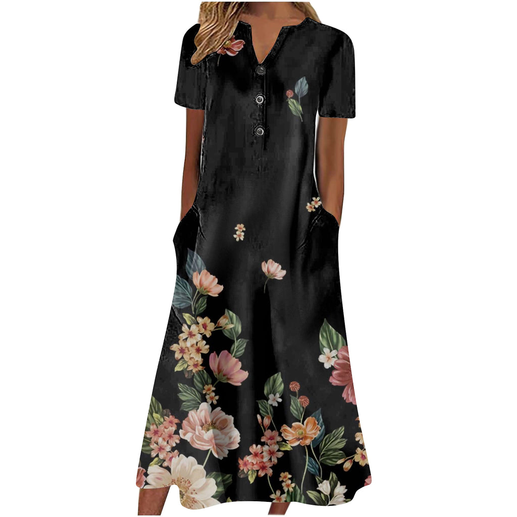 Women’s Summer Midi Dress – Casual, Light & Pocket-Ready - enhanced image 10