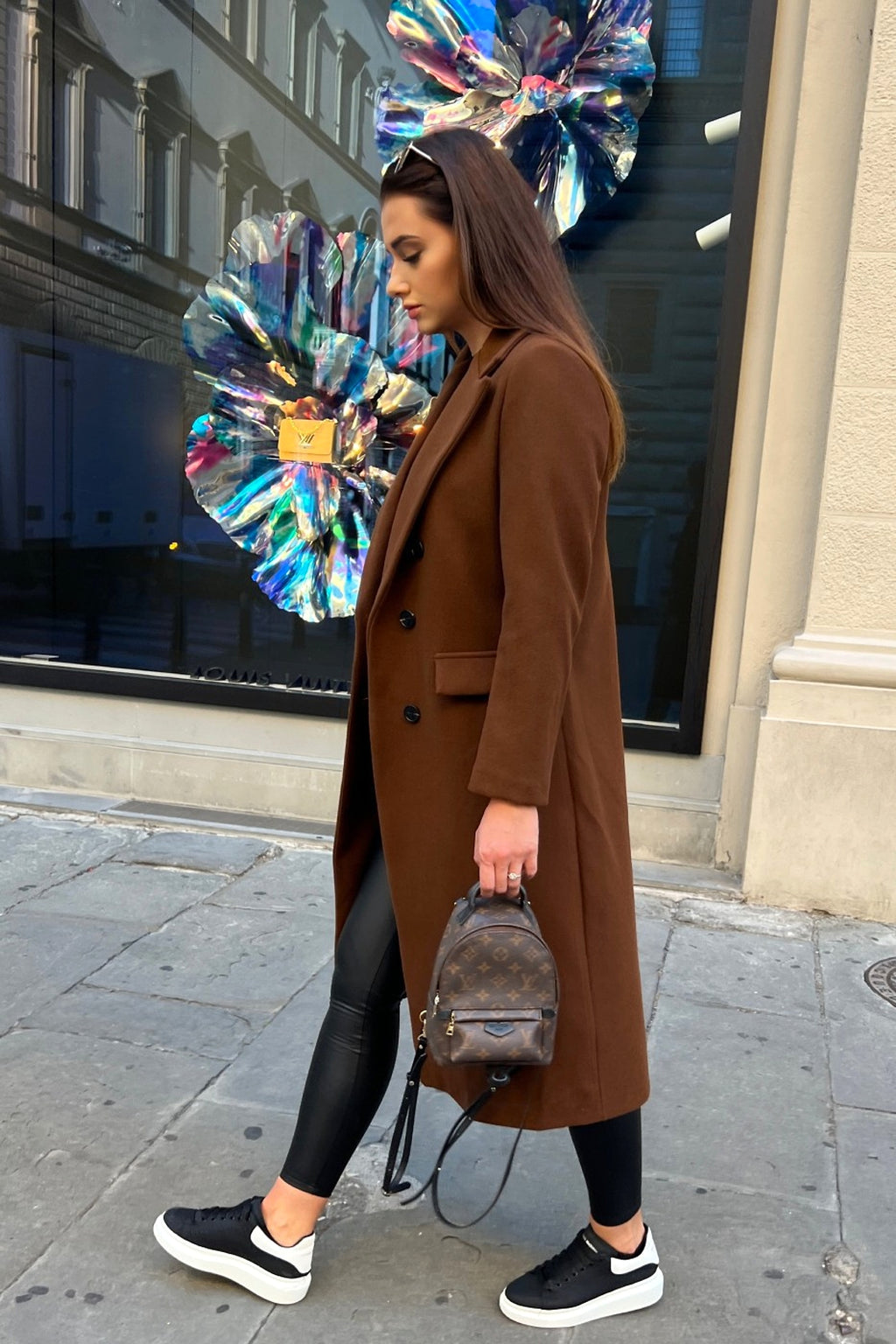 Women's Fashion Simple Double Breasted Long Sleeve Lapel Button Woolen Coat - enhanced image 10