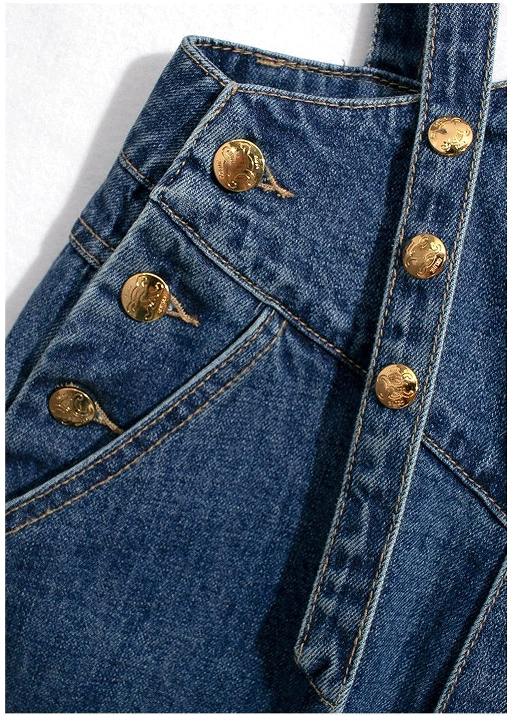 DenimCharm™ – Utility Strap Suspender Jeans - enhanced image 10