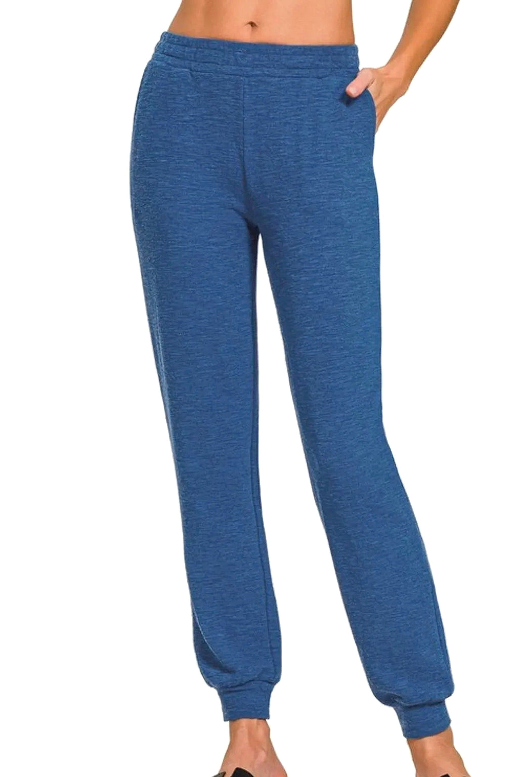 Zenana Cotton Slub Jogger Pants - enhanced image 10