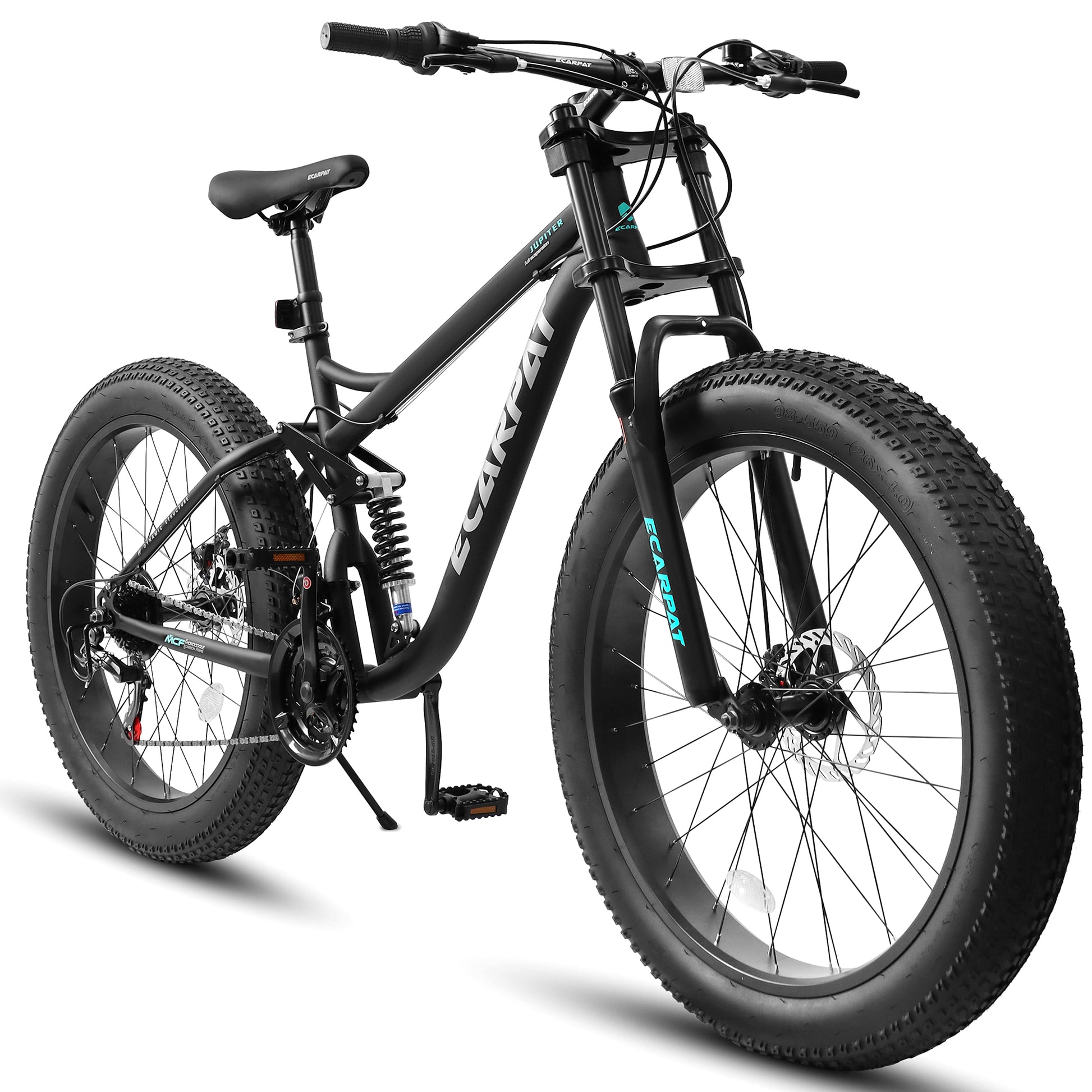 Ruffryde Ecarpat™ – 26" Full Suspension MTB (21-Speed, Dual Disc, Black) - enhanced image 11