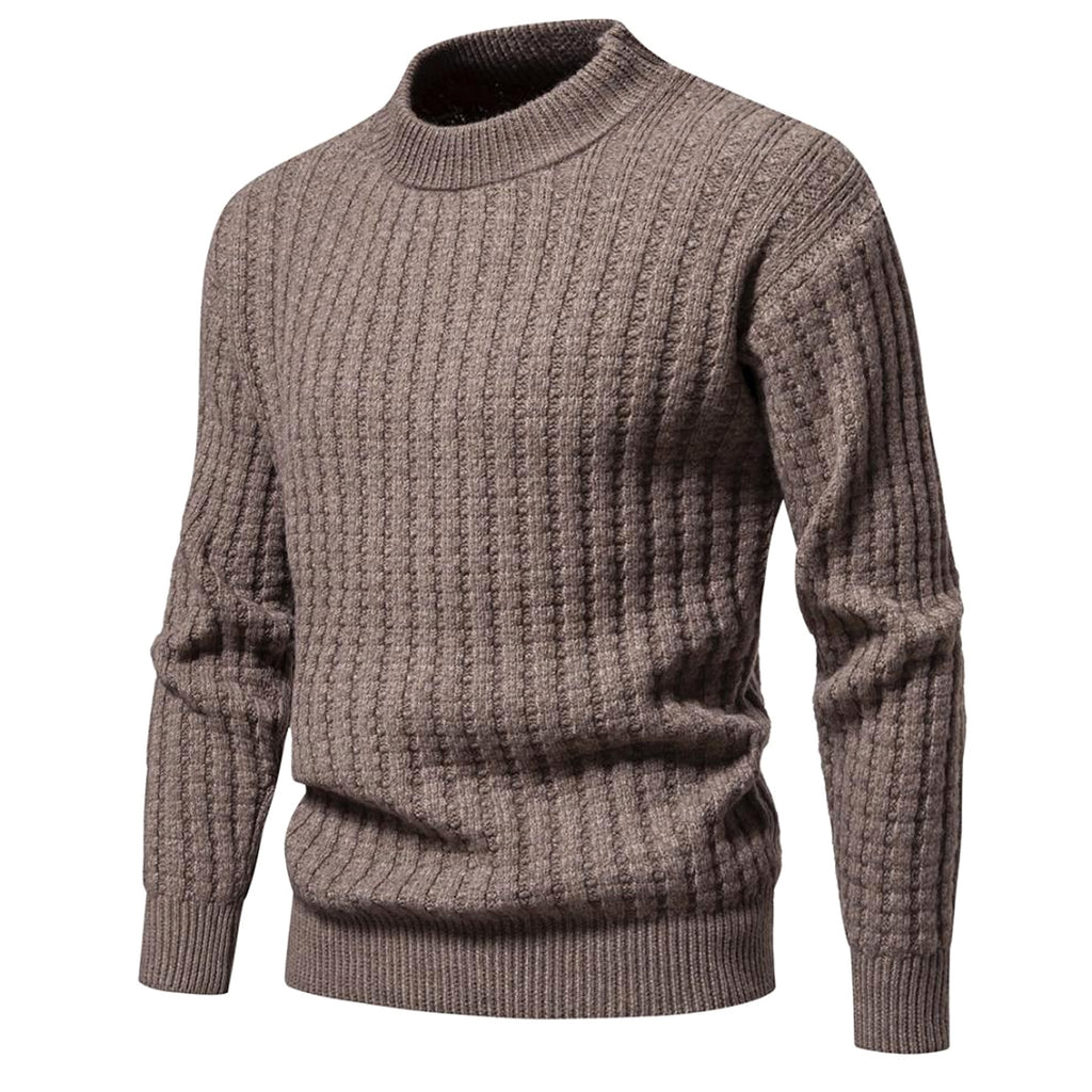 A.1. Autumn Men's Knitwear Solid Color Round Neck Fashion Sweater - enhanced image 11