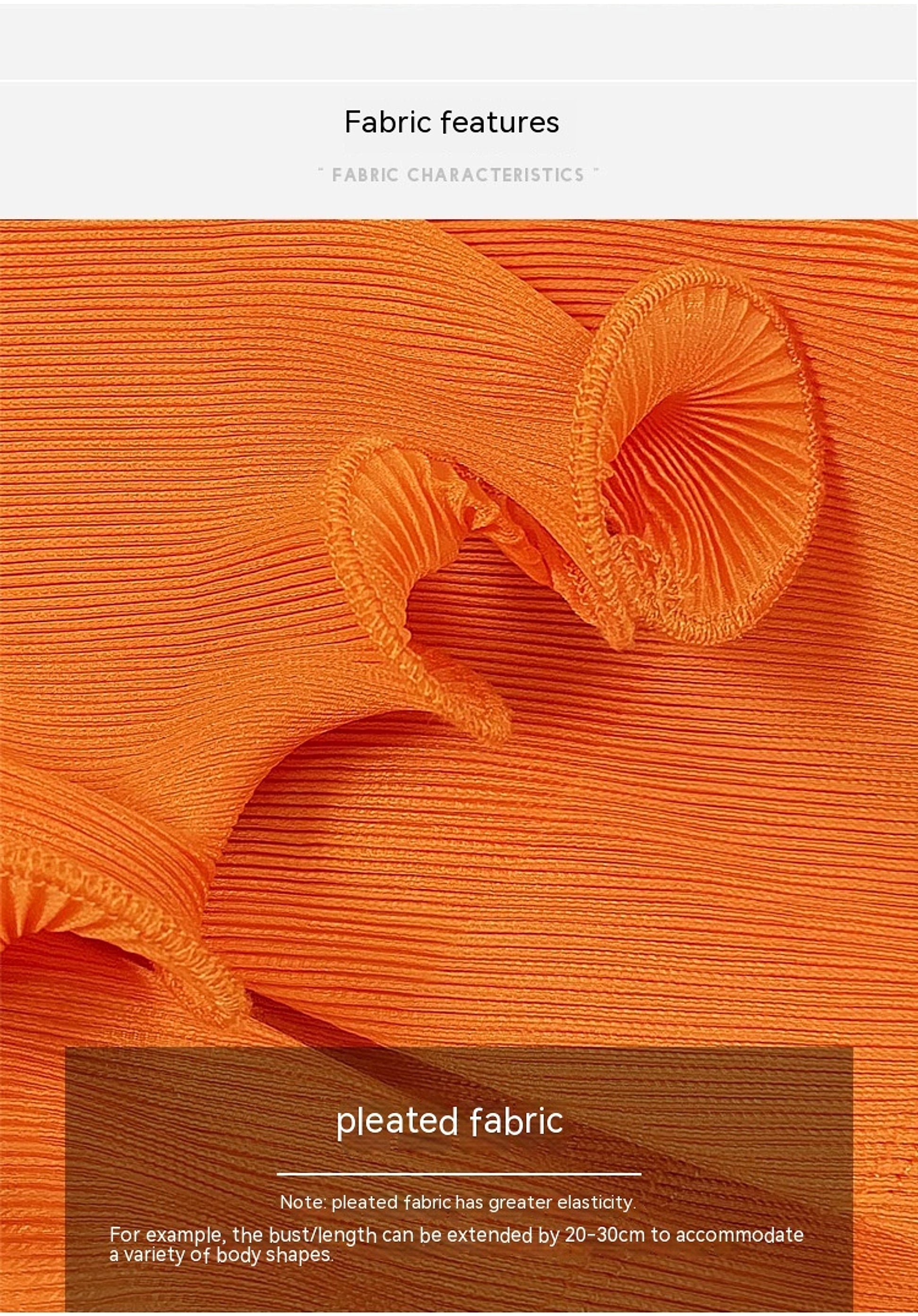 A1. Autumn Short Sleeve Pleated Design Affordable Luxury Fashion Female Dress - enhanced image 11