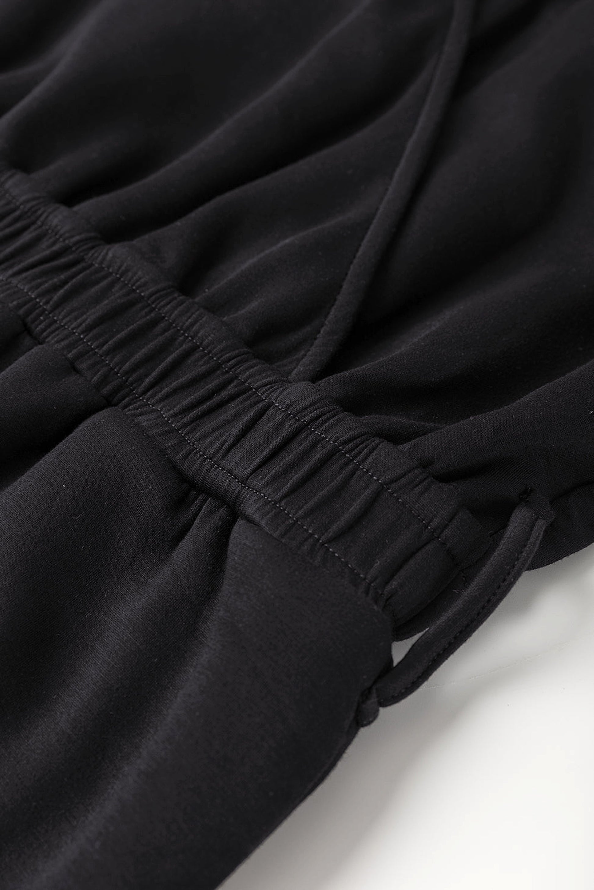 Black Wrap V Neck Sleeveless High Waist Jumpsuit - enhanced image 11