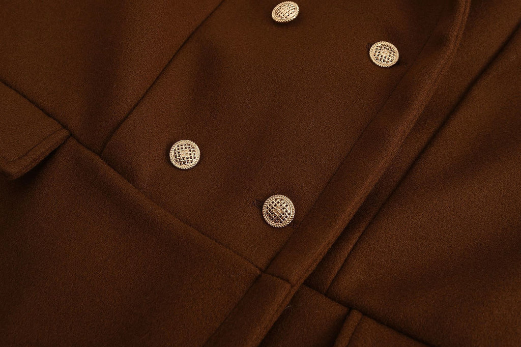 Casual Woolen Men's Trench Coat Men - enhanced image 11