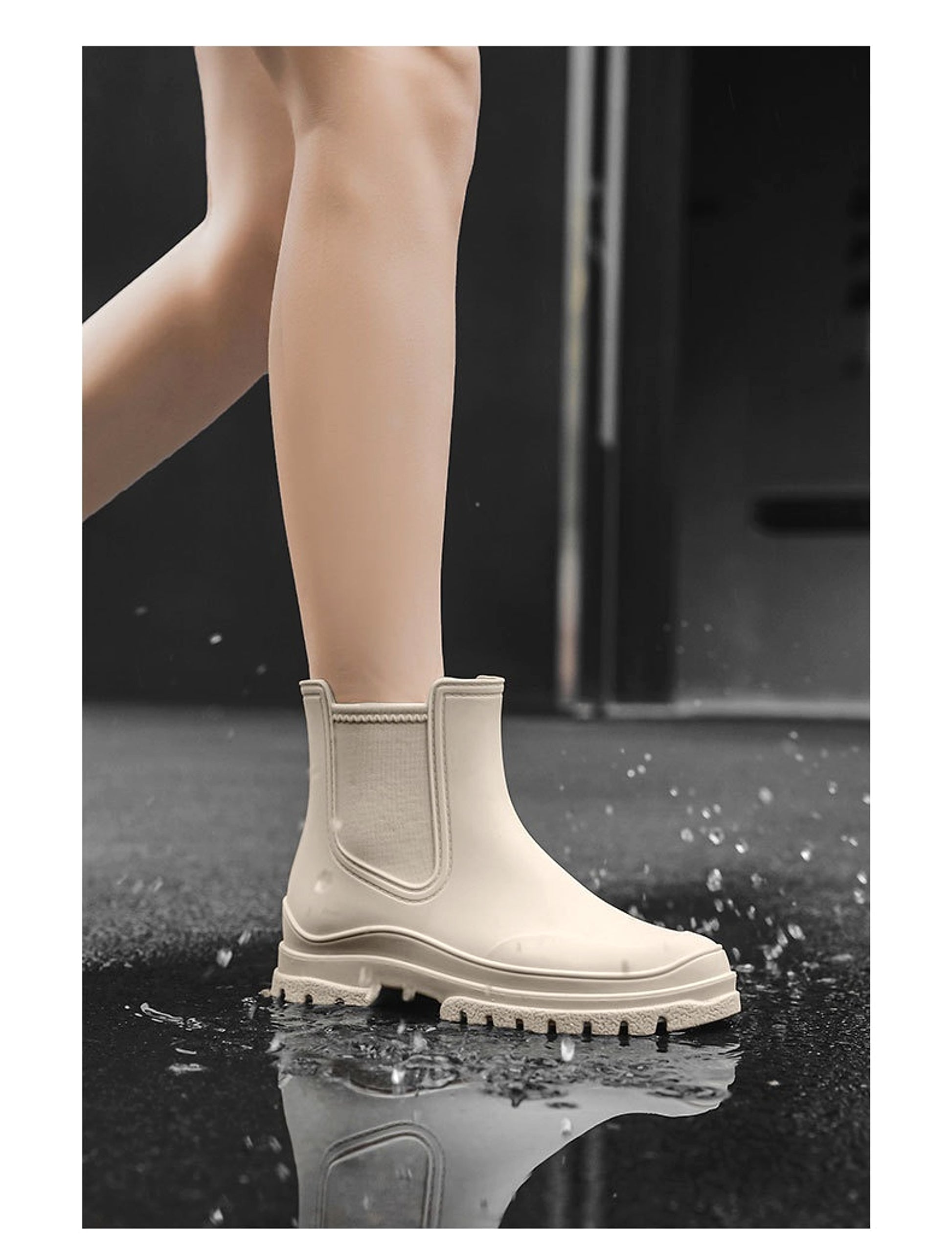 Cross-border Ladies Outdoor Work Rain Boots Lightweight Non-slip Rubber Shoes Kitchen Shoe Cover - enhanced image 11