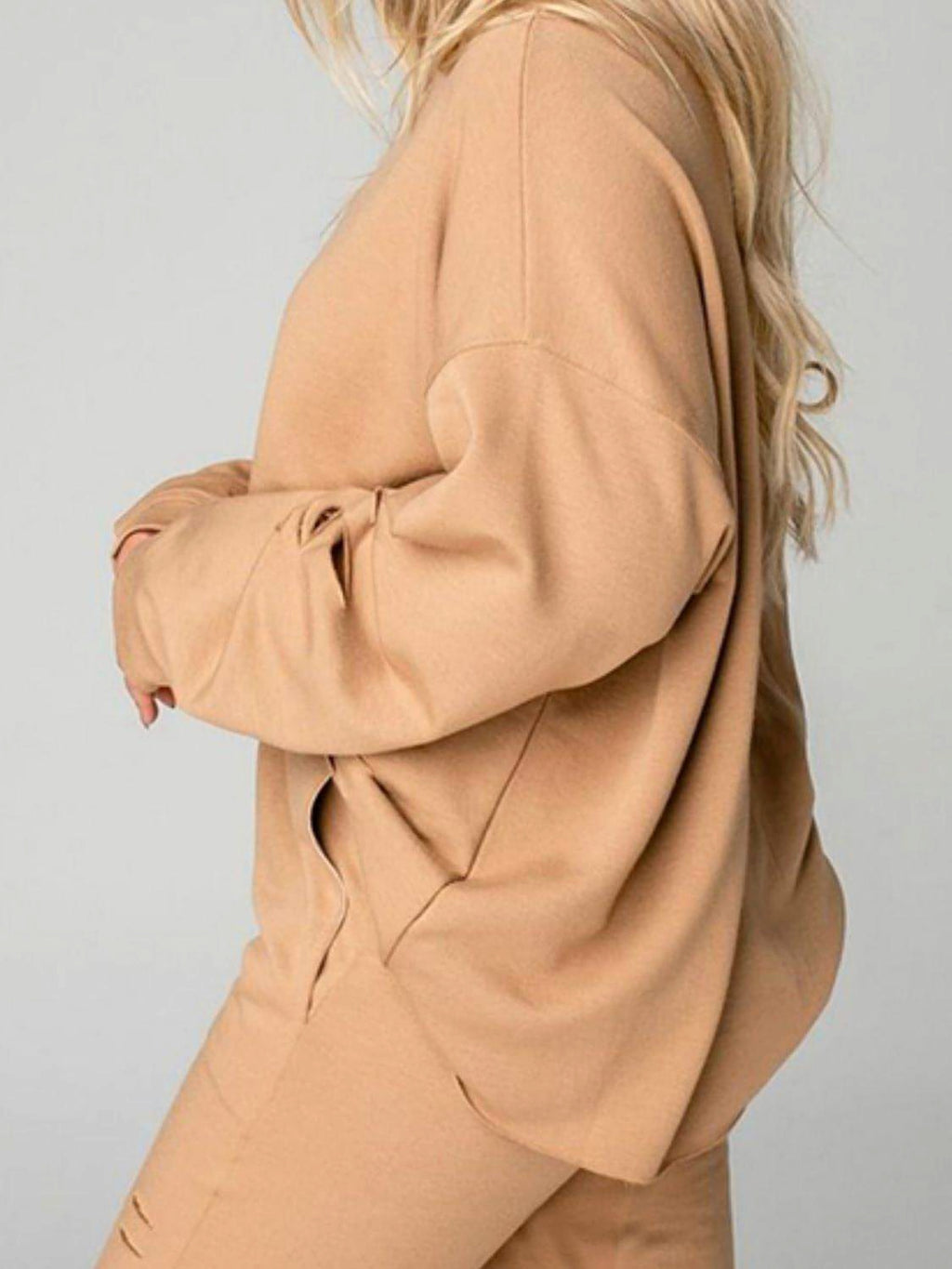 Distressed Sweatshirt and Joggers Set - enhanced image 11