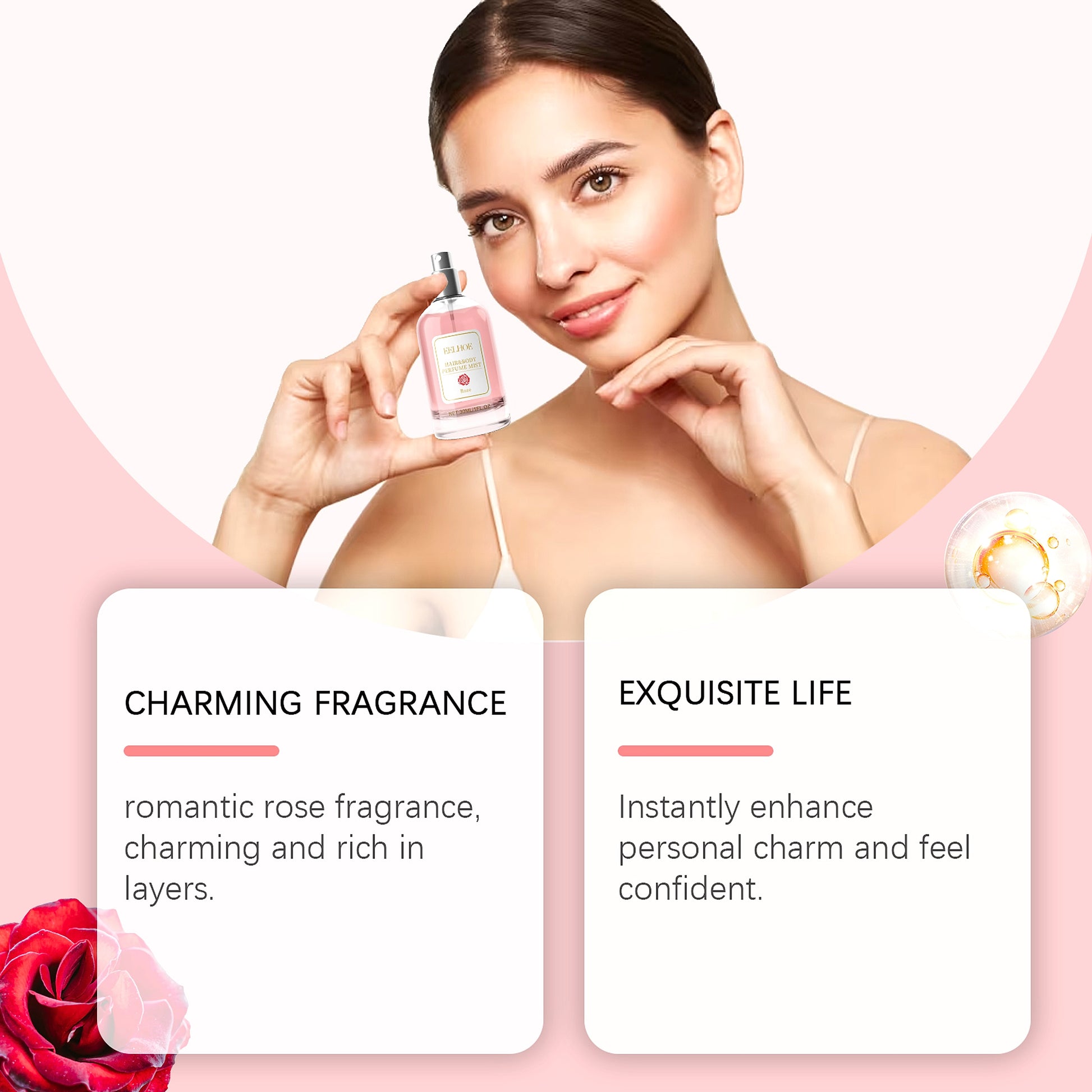 EELHOE Rose Body Hair Eau De Parfum Women - enhanced image 11