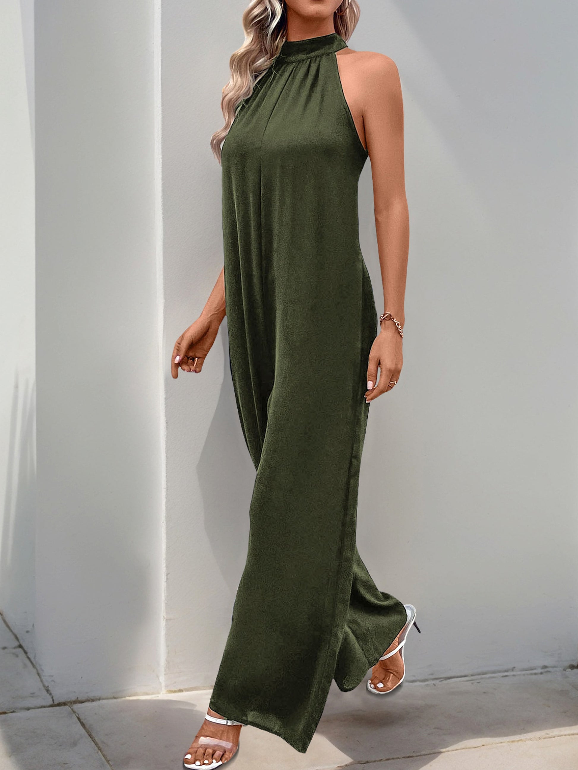 Fashion Jumpsuit Halter Straight Onesie - enhanced image 11