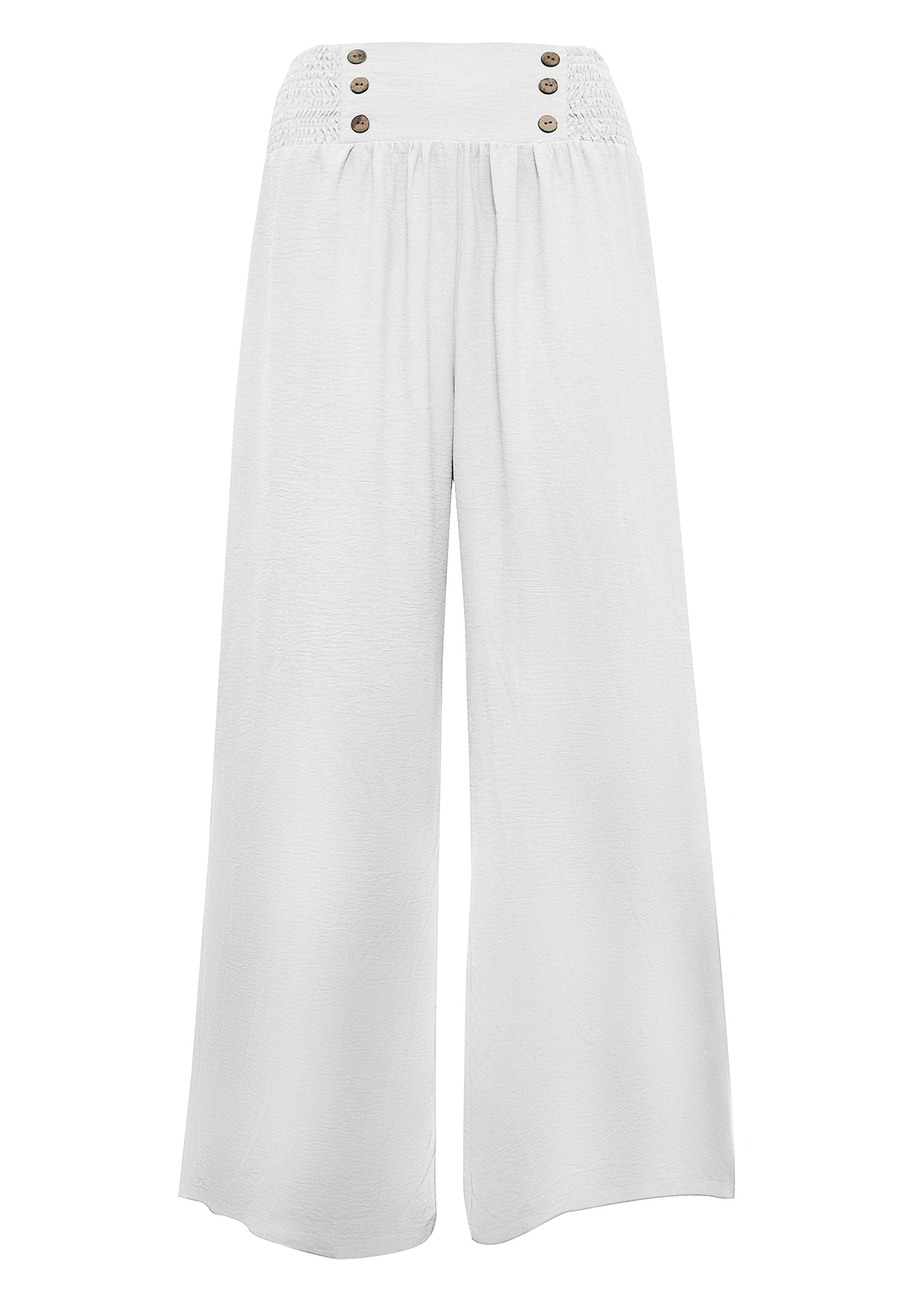Fashion Straight Wide Leg Pants Elastic High Waist Casual Trousers For Women - enhanced image 11