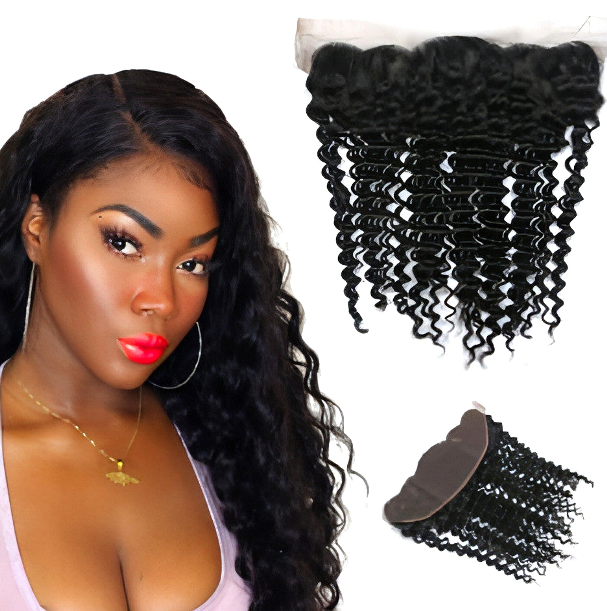 VelvetGlow Wig Front lace 4x13 lace - enhanced image 11