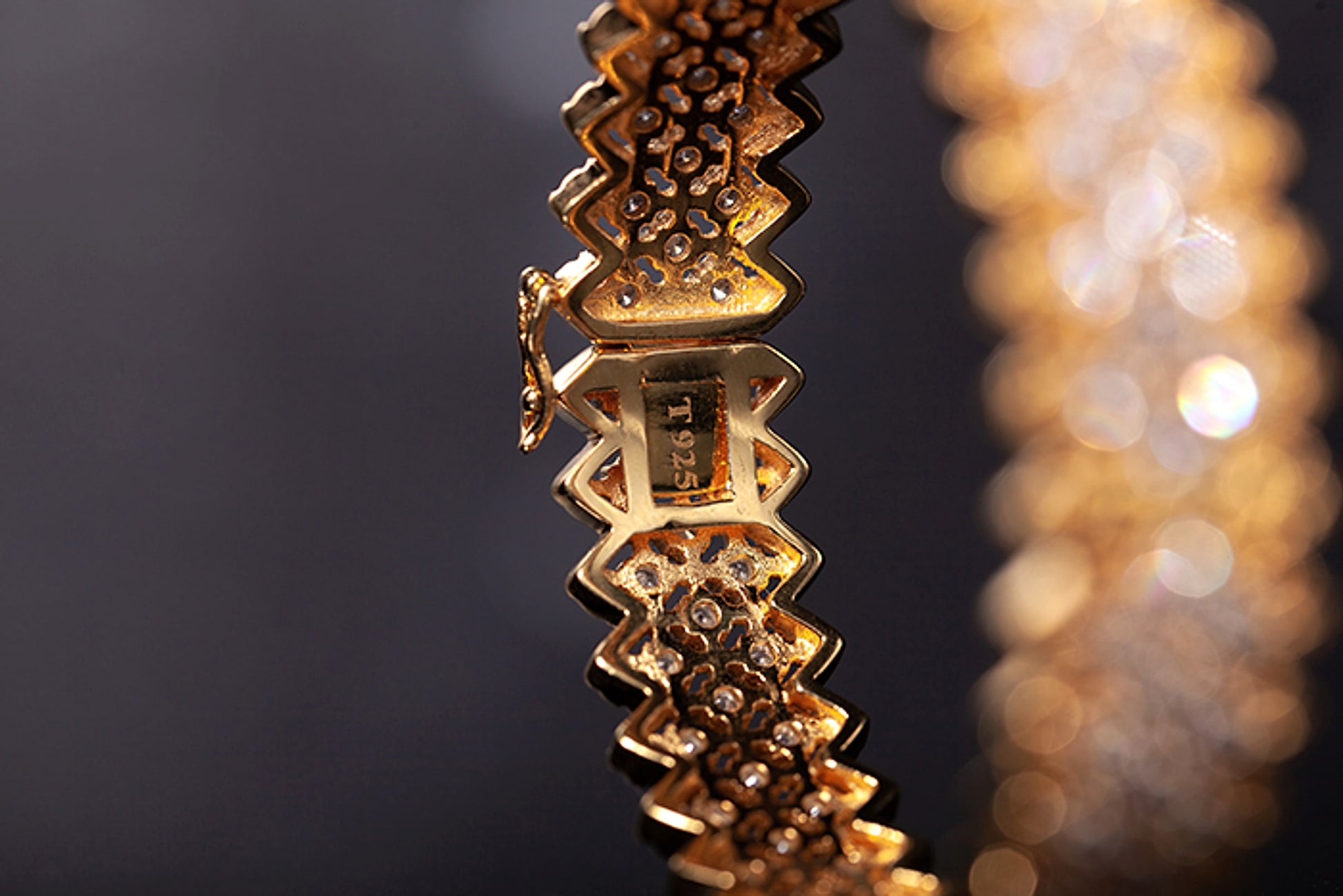 Gold Plated S925 Silver Fine Version Of The Lace Bracelet For Women - enhanced image 11
