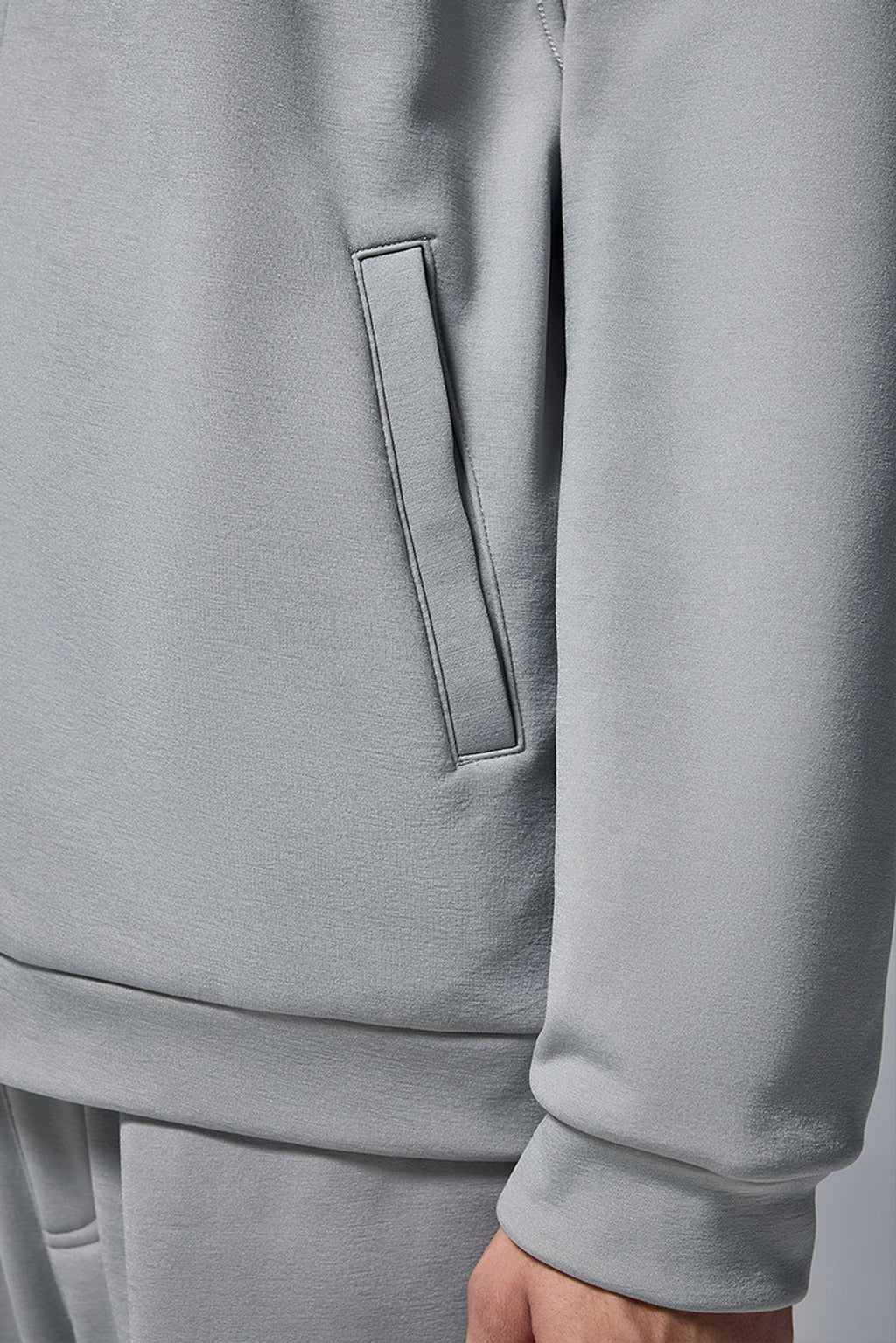 Hydrogen Four-sided Elastic Hooded Jacket Zipper Windproof Fleece Sweater - enhanced image 11