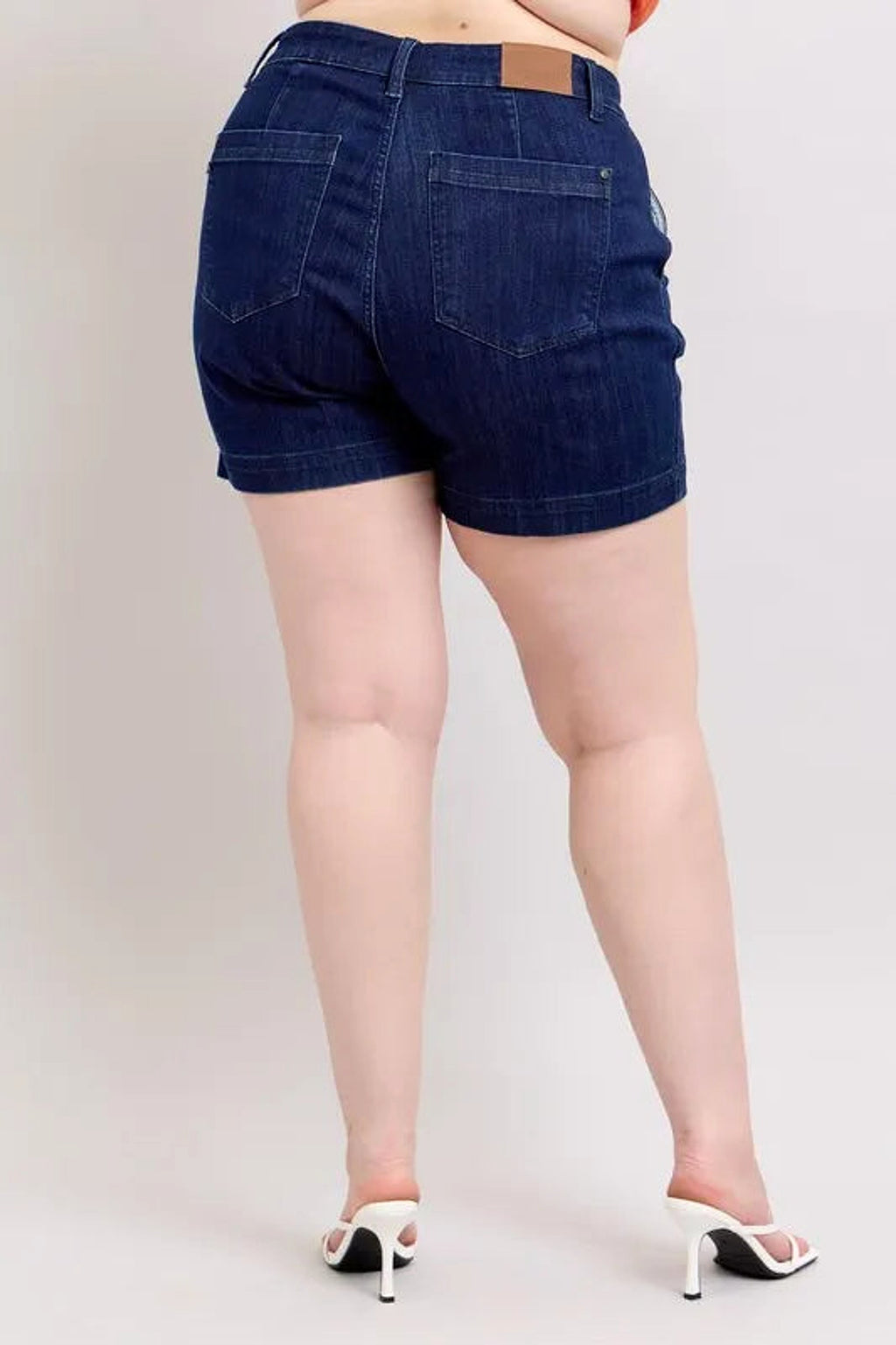 Judy Blue Full Size High Waist Denim Shorts Plus Size - enhanced image 11
