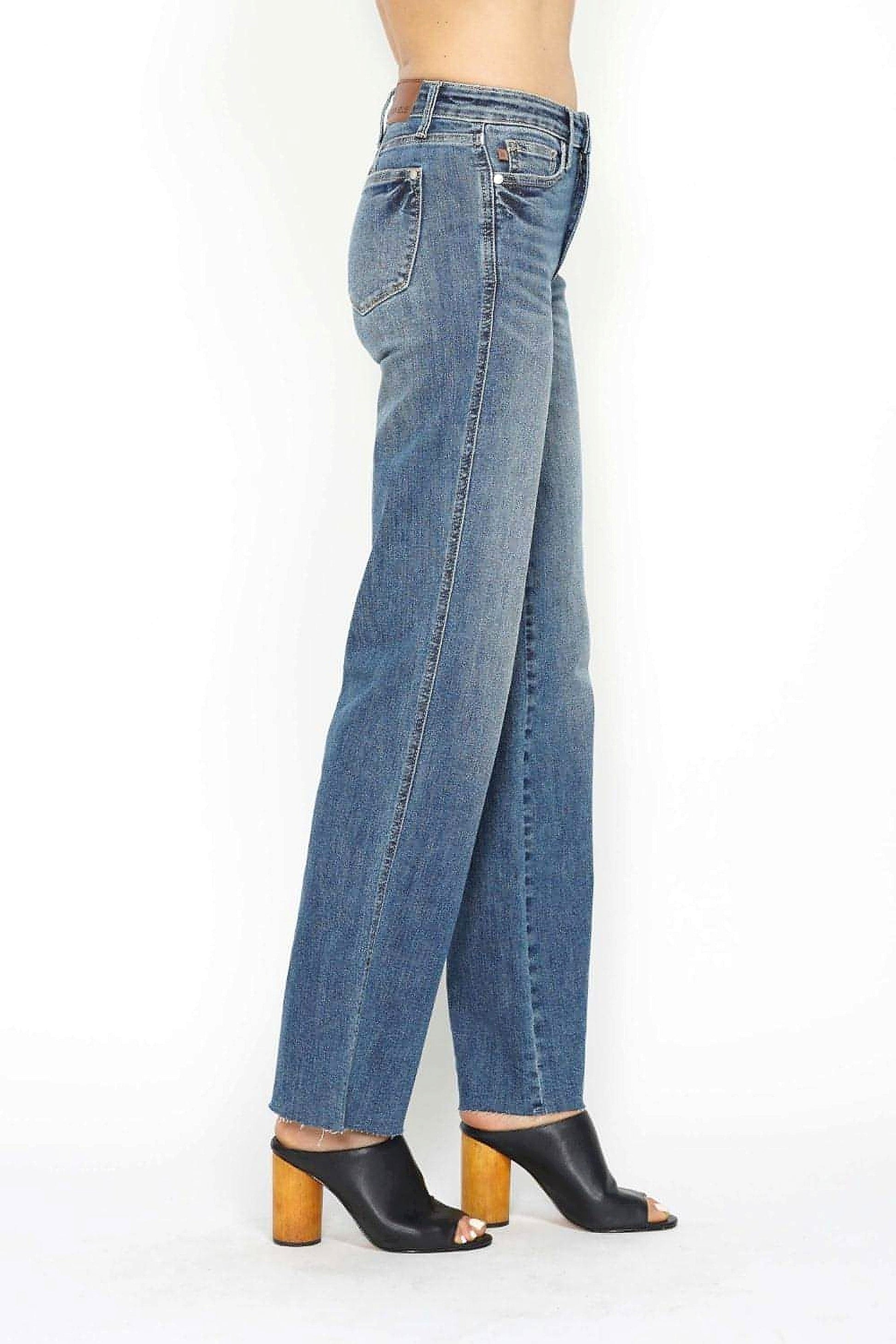Judy Blue Full Size Tummy Control Straight Jeans - enhanced image 11