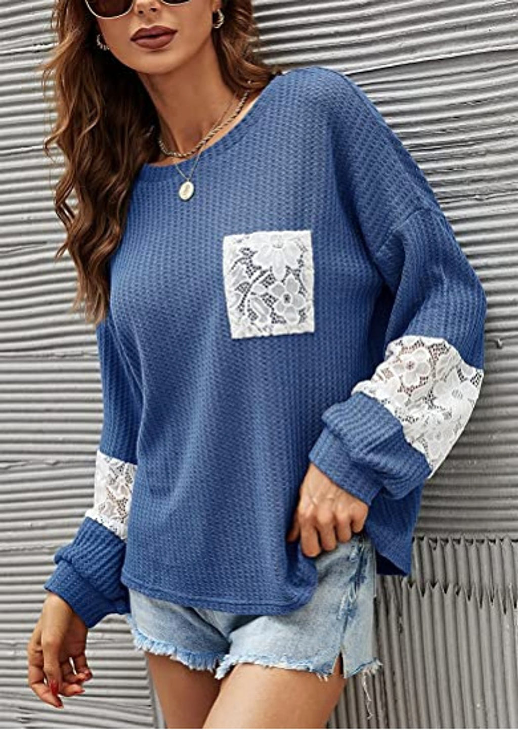 Lace Casual Women's Loose Patchwork Easy Matching Knitwear Women Sweater - enhanced image 11