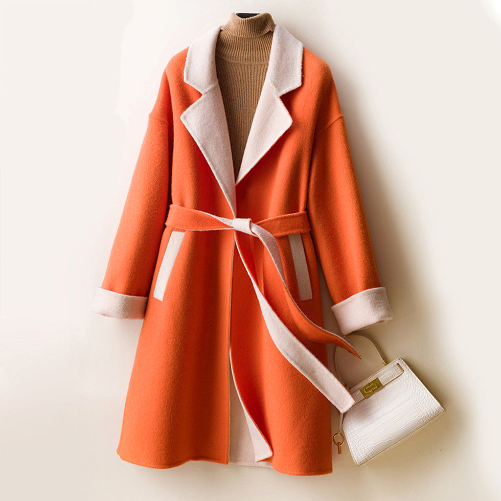 Ladies Wool Double-Faced Coat – Classic Elegance & Cozy Warmth - enhanced image 11