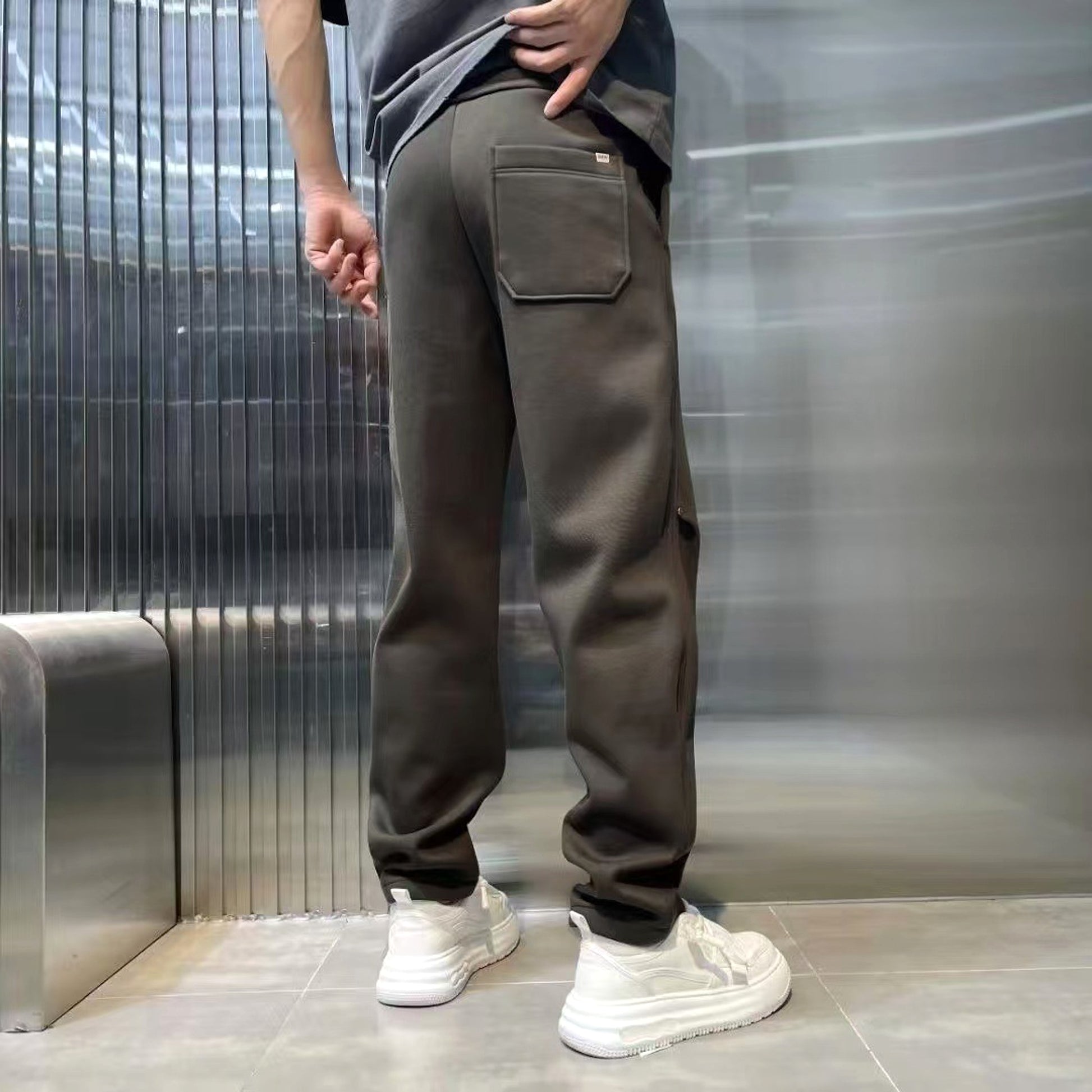 Loose Straight Track Sweatpants Casual Long Pants Men - enhanced image 11