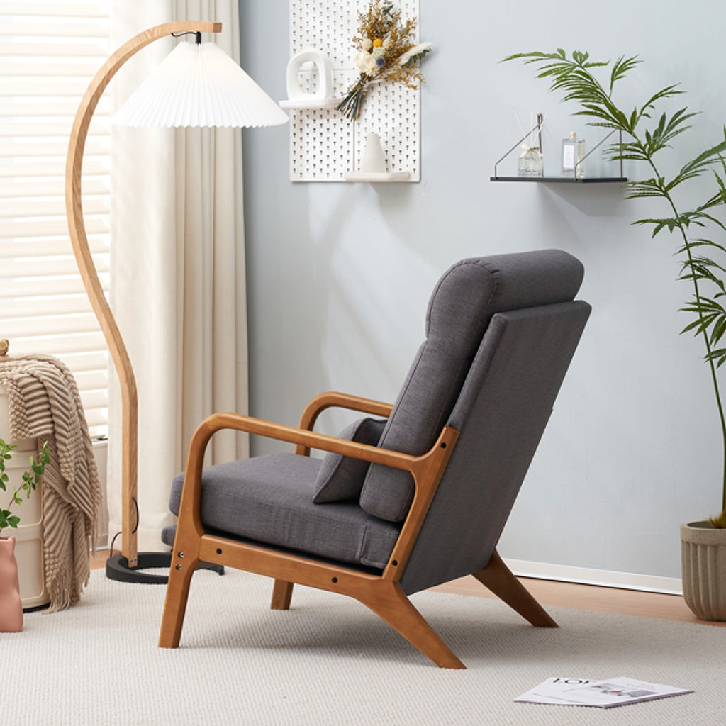 LuneluX_Home – Scandinavian Lounge Chair (Dark Gray) - enhanced image 11