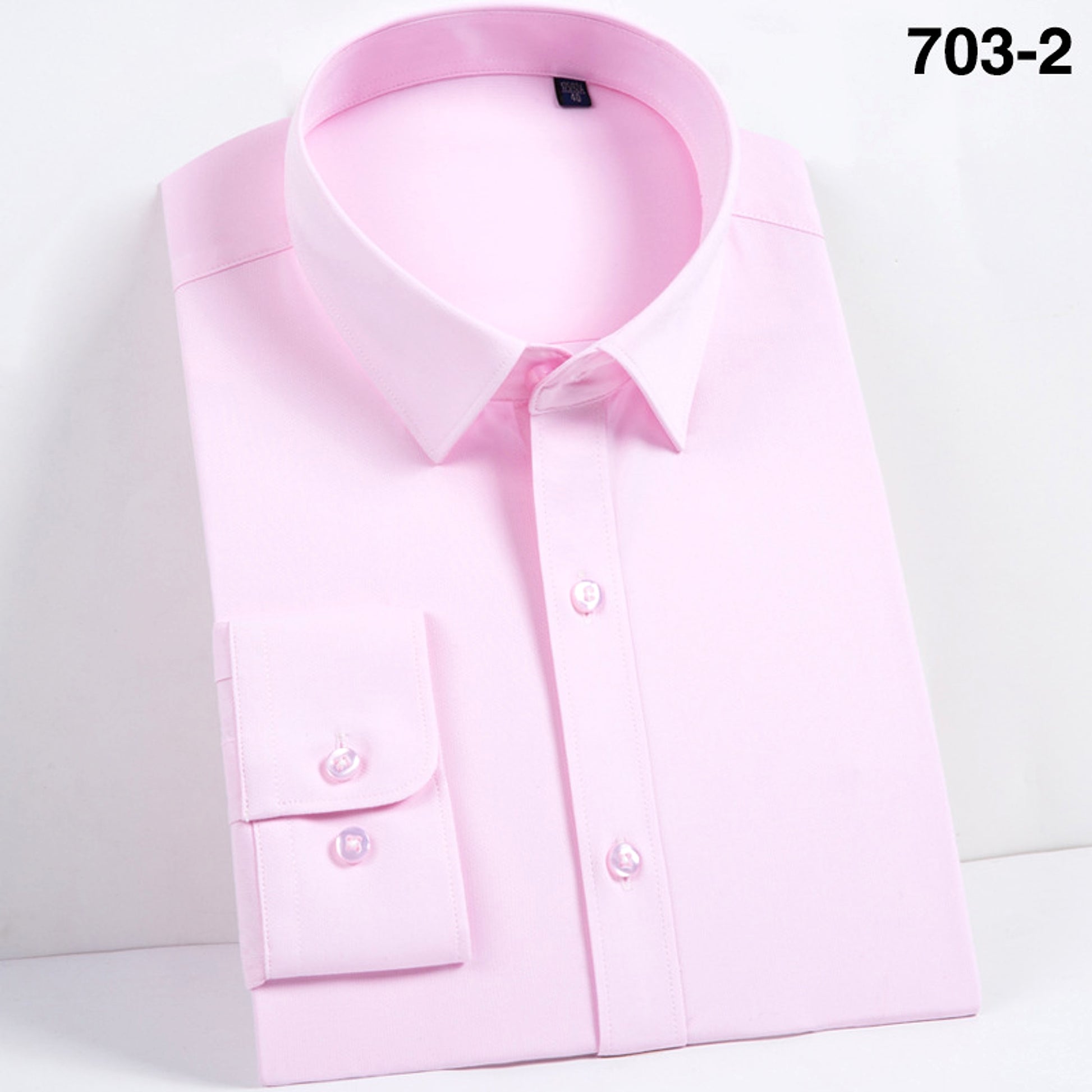 Men DressShirt Long Sleeve Shirt - enhanced image 11