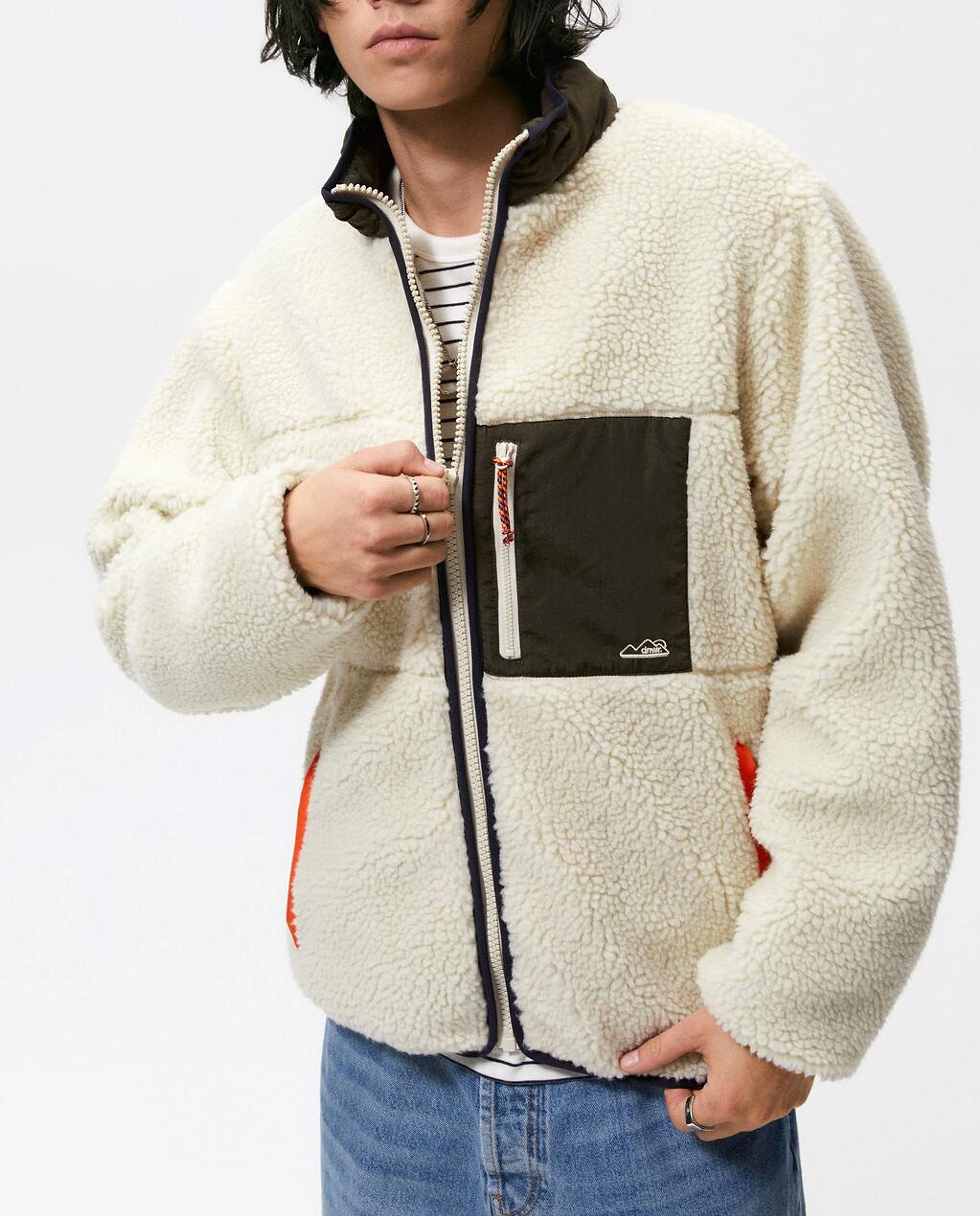 Men's Autumn And Winter Stitching Fleece Jacket Coat - enhanced image 11