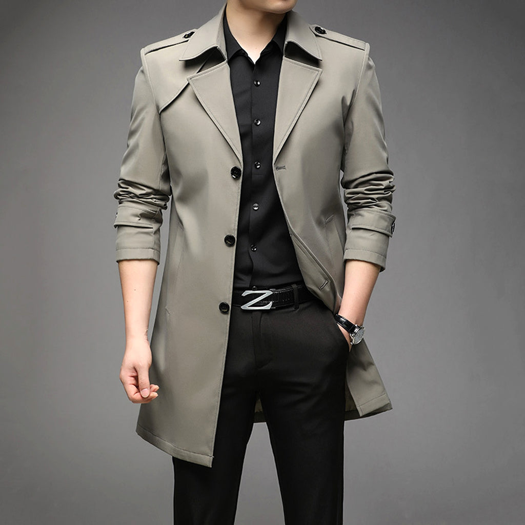 UrbanLayer™ – Mid-Length Trench Coat for Men - enhanced image 11