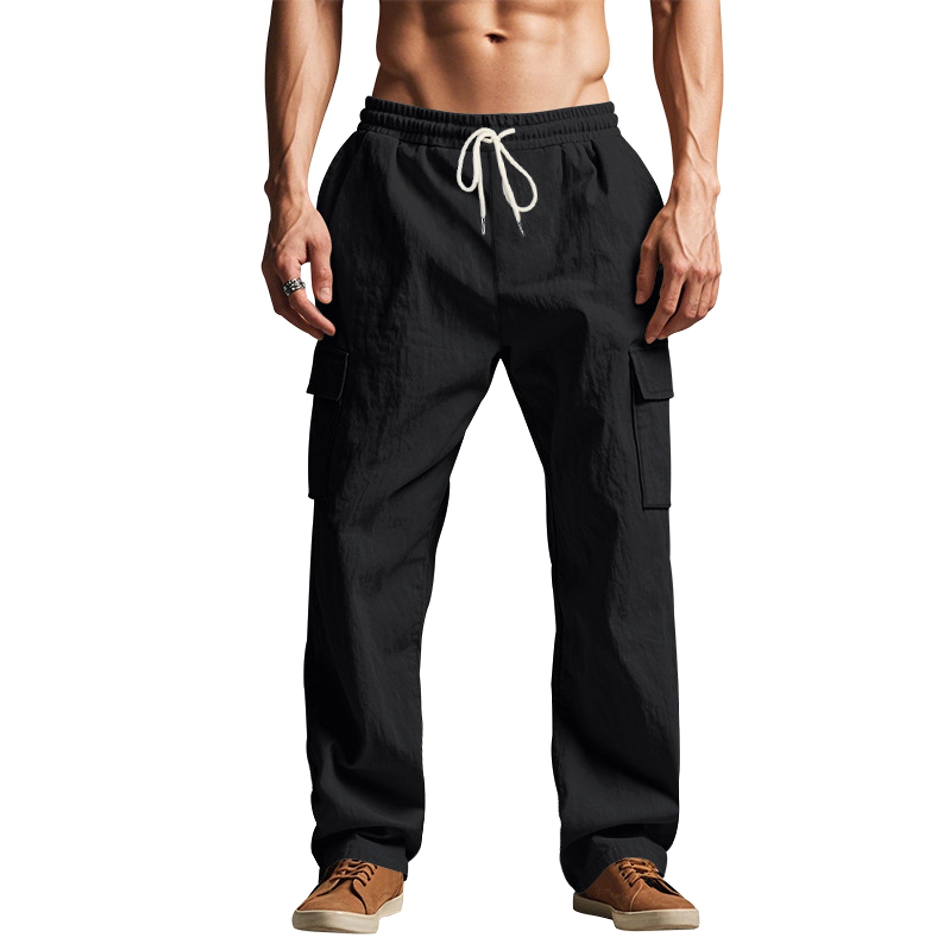 Multi-pocket Loose Casual Trend Wide-leg Pants - enhanced image 11